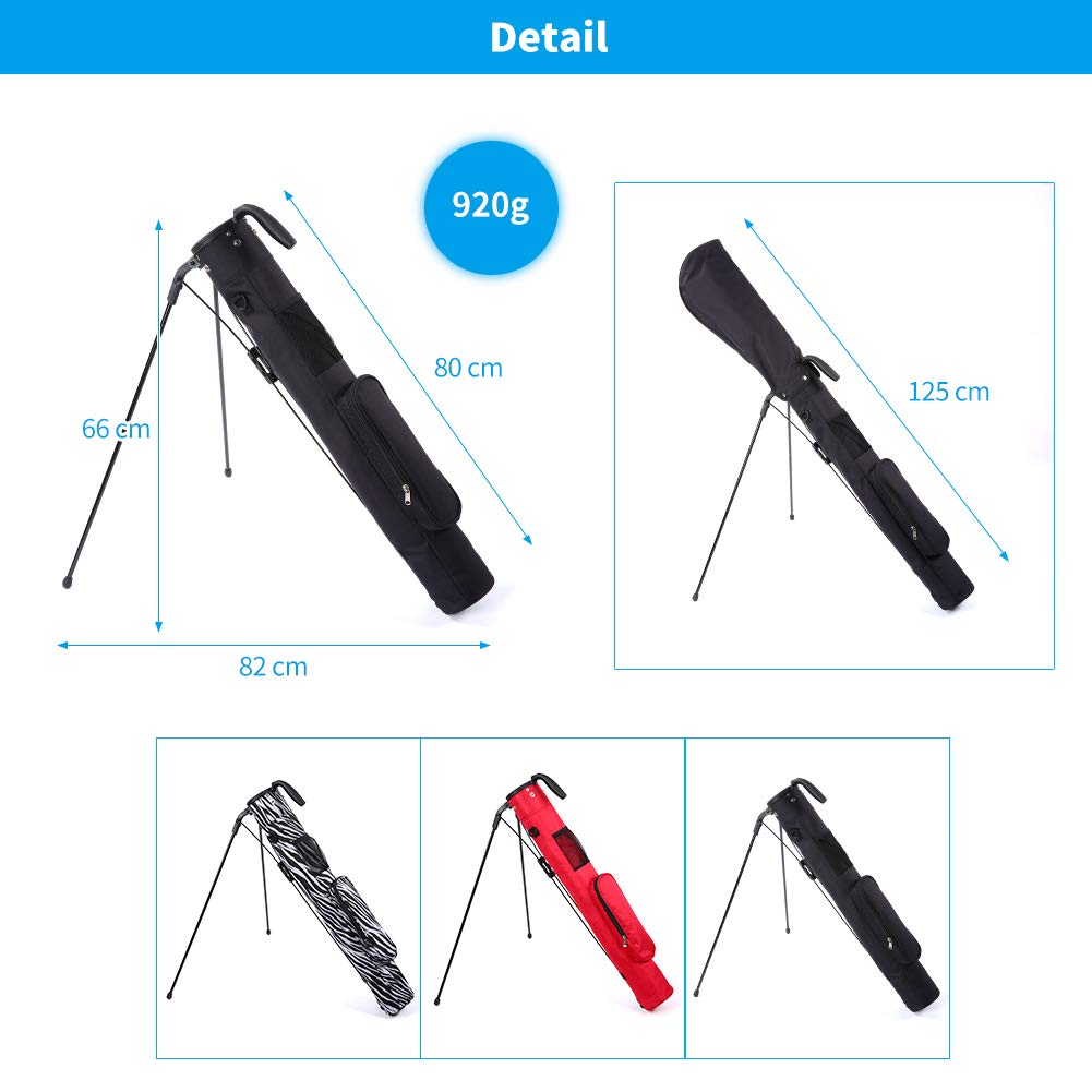 Sunday Golf Bag - Lightweight Stand Golf Bag with Adjustable Strap, 2-Way Driver Compartment for Pitch & Putt | Perfect Golf Gift for Men | Ideal for Weekend Golfers & Driving Range Practice