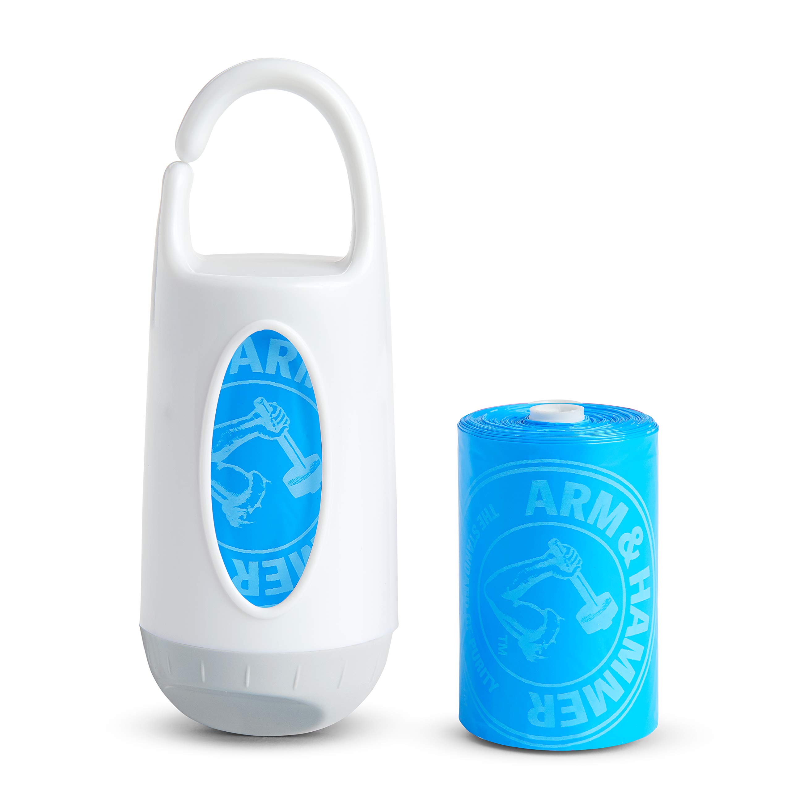 Munchkin® Arm & Hammer Diaper Bag Dispenser with 24 Refill Bags | Scented Diaper Pail Refills for Baby Nursery, Travel & On-the-Go Diaper Changes | Odor Control & Convenient Disposal