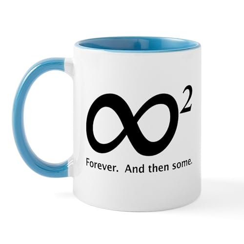 White/Blue Inside - INFINITY SQUARED Mug