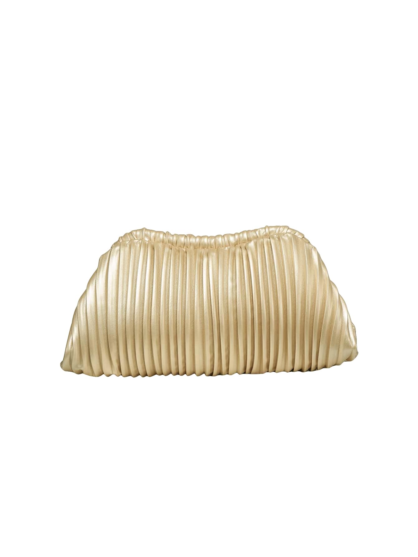 Verdusa Women's Ruched Clutch Purse - Elegant Pleated PU Leather Evening Handbag & Makeup Bag for Parties, Weddings & Special Occasions