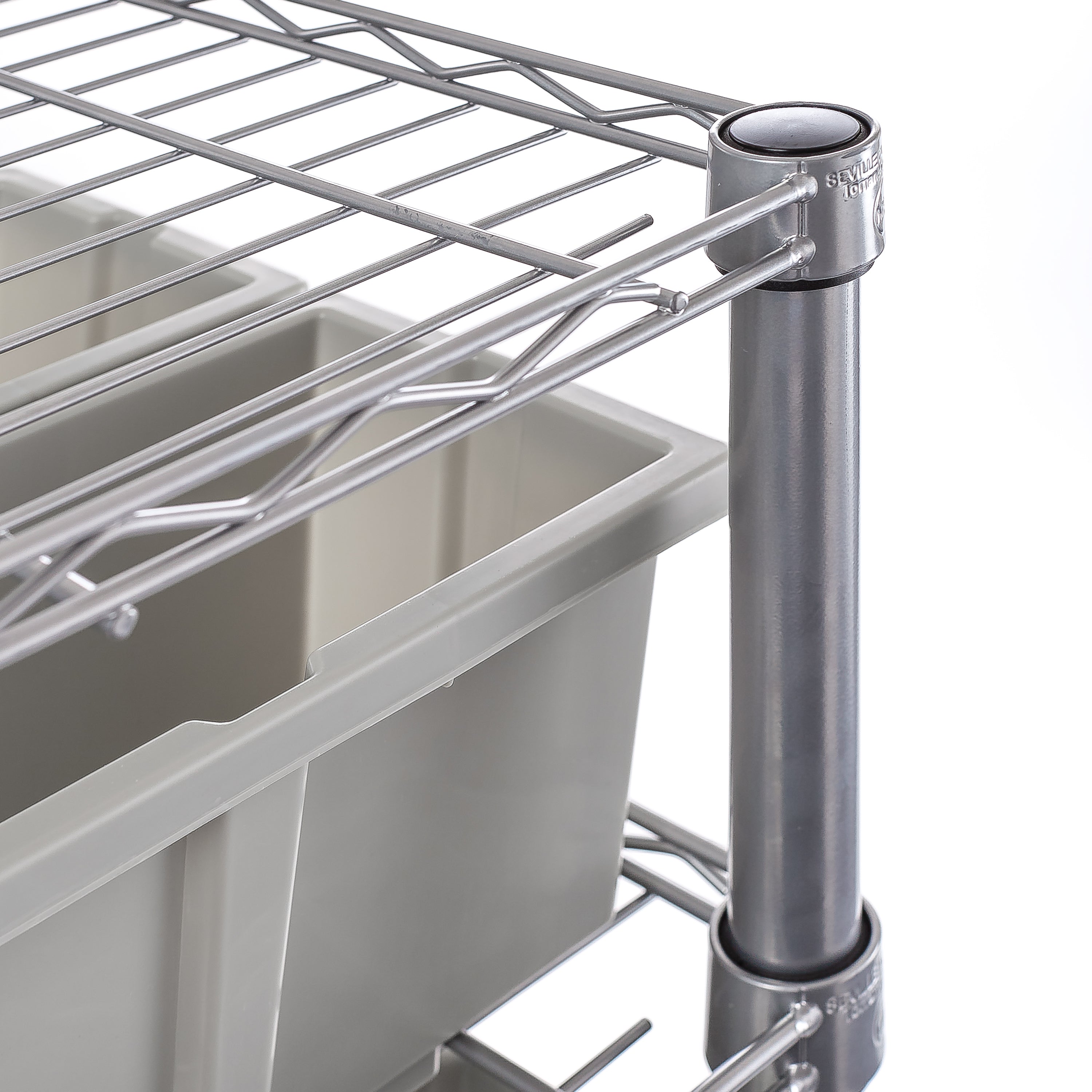 7-Tier NSF 22 Bin Commercial Storage Rack - Heavy Duty Wire Shelving Unit for Kitchen, Pantry, Restaurant & Warehouse Organization