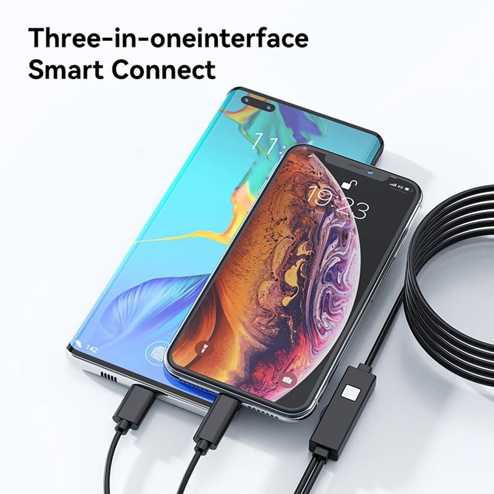 JNJOOD 50X-1600X USB Digital Microscope with 8 Adjustable LED Lights - Portable Handheld Microscope Camera for iPhone, Android, PC - Ideal for Coin Collecting, Jewelry Inspection & Science Education
