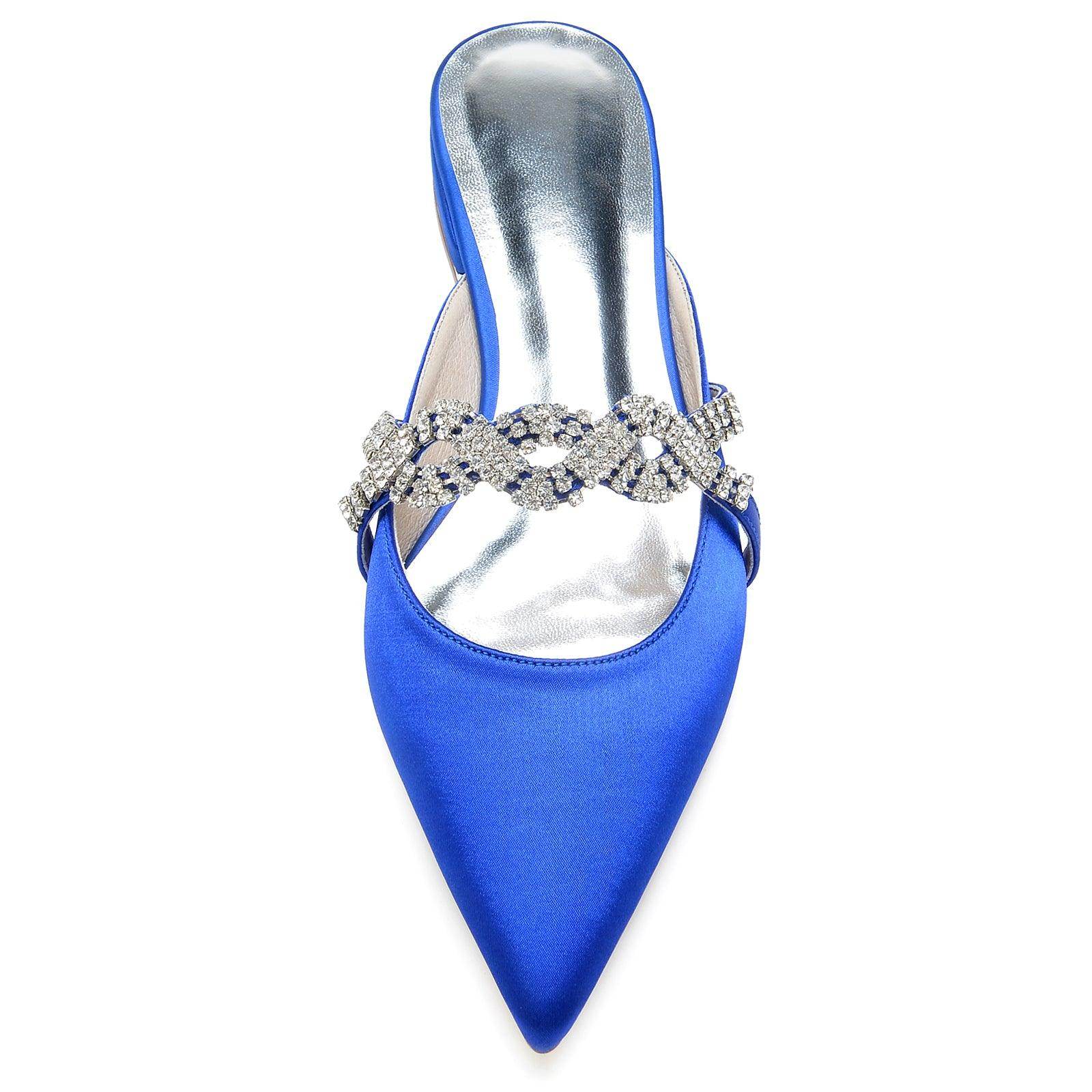 Flat Heel 2.5cm Silk-Like Comfortable Shoes CK0270 - Perfect for Office, Wedding & Casual Wear