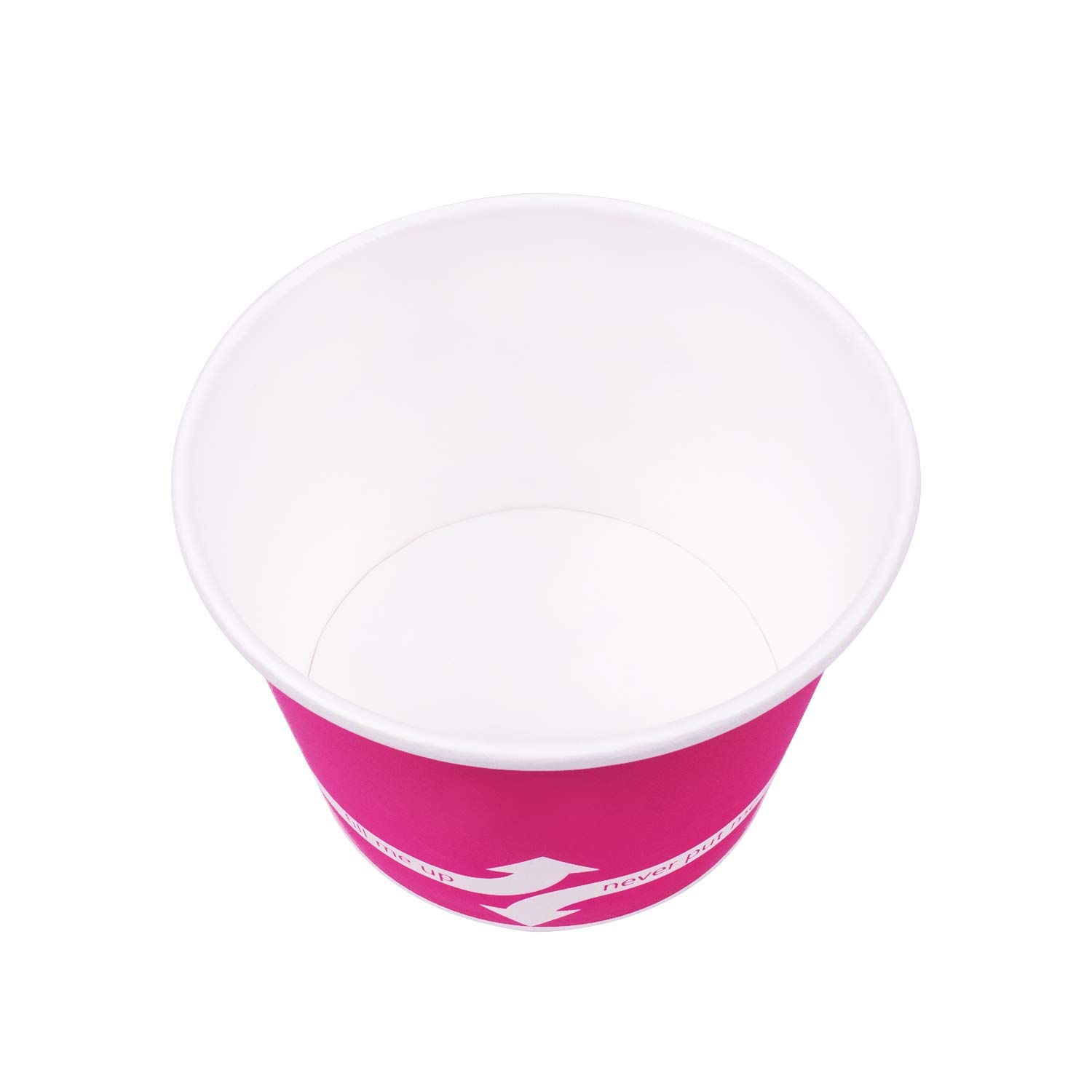 12oz (1000 Count) Pink Paper Ice Cream Cups & Soup Bowls - Disposable Hot/Cold Food Containers for Ice Cream, Gelato, Yogurt, Soup & Snacks - Perfect for Parties, Catering & Dessert Shops