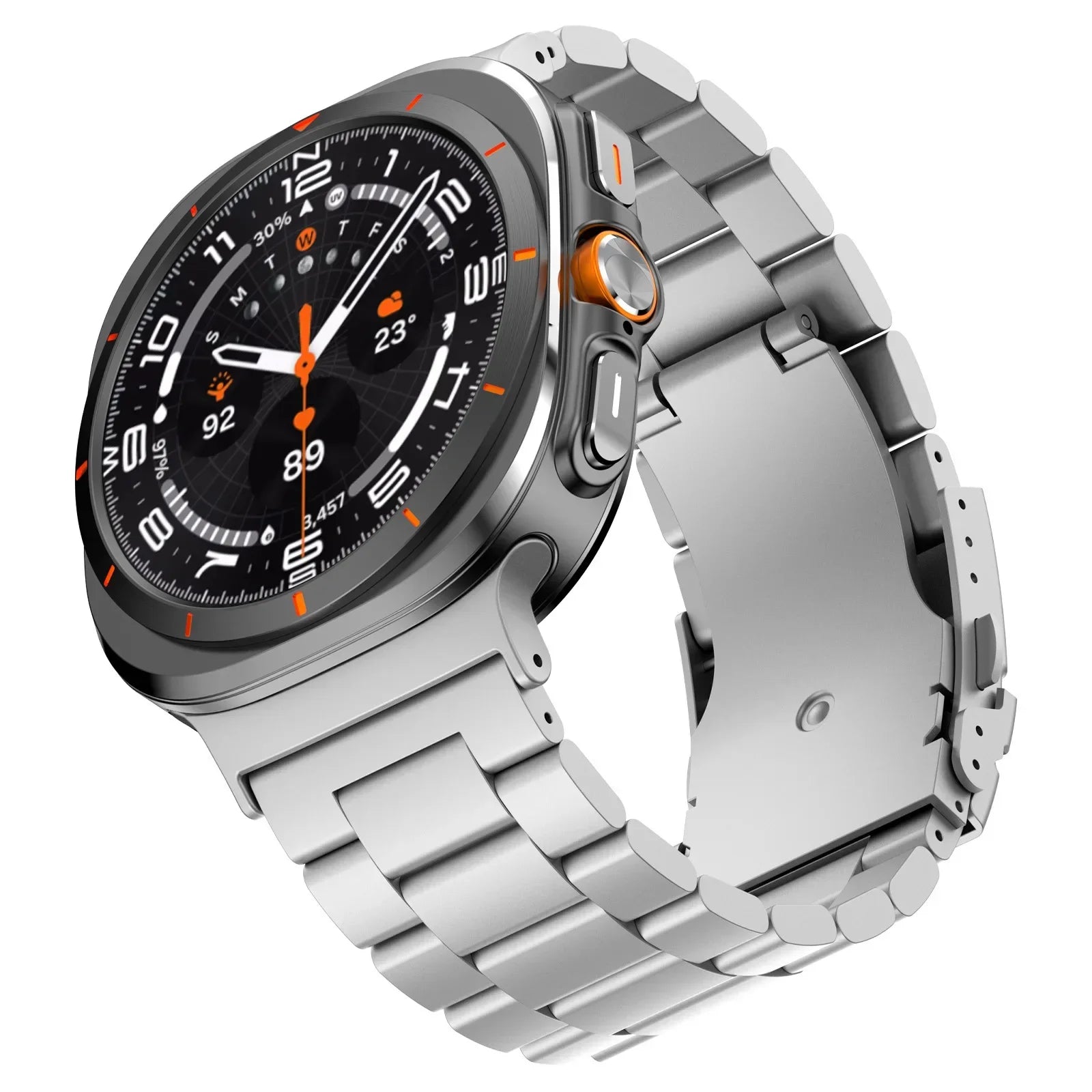 Premium Stainless Steel Band for Samsung Galaxy Watch Ultra - Durable & Stylish Smartwatch Strap for Men, Workout, Outdoor & Everyday Wear