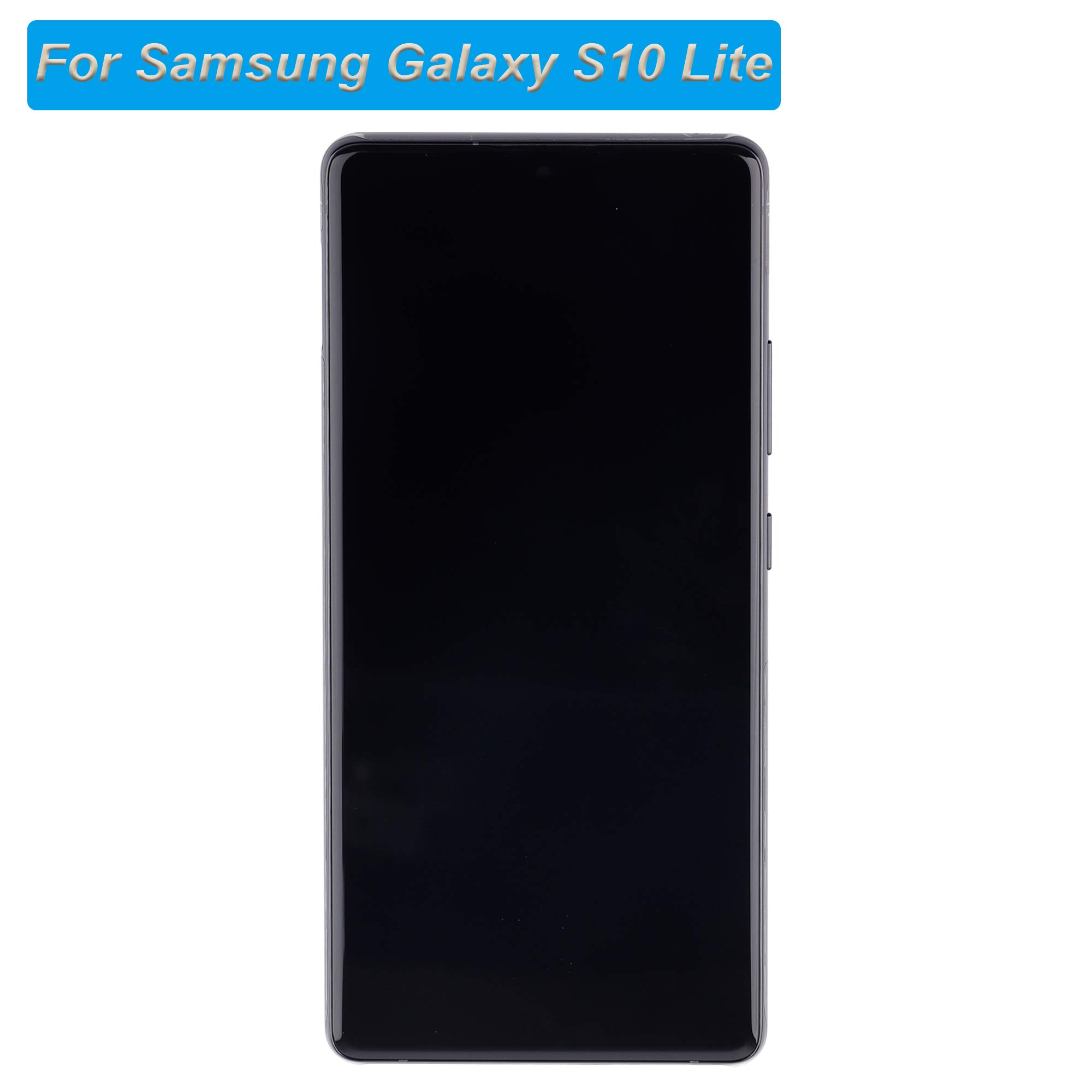 Super AMOLED Display Replacement for Samsung Galaxy S10 Lite SM-G770F/DS 6.7 Inch LCD Touch Screen Assembly with Tools & Frame - Perfect for DIY Phone Repair and Screen Replacement