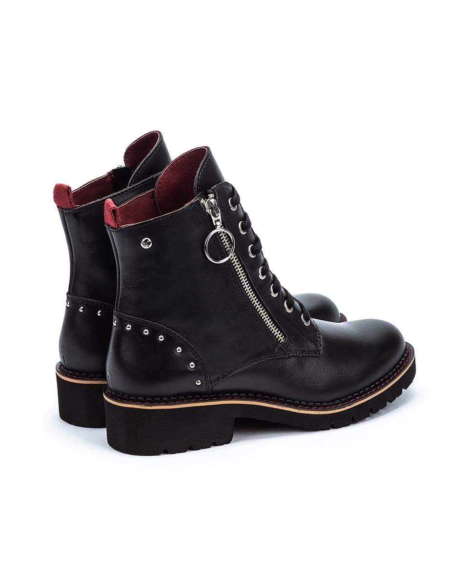 PIKOLINOS Women's Leather Flat Ankle Boots - Comfortable Casual Shoes for Walking, Work & Everyday Wear