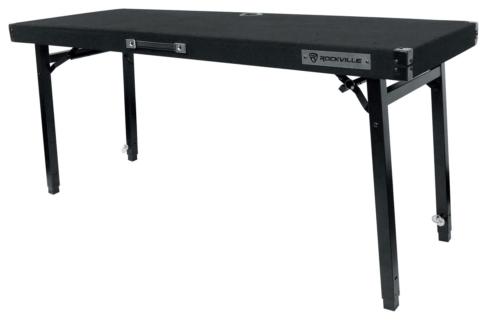 Rockville RTBL4 Adjustable Height DJ Table with Folding Legs & Carry Bag - 20