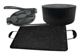 Tortilla Making Combo Set - Thin Double Griddle & Small 7.5