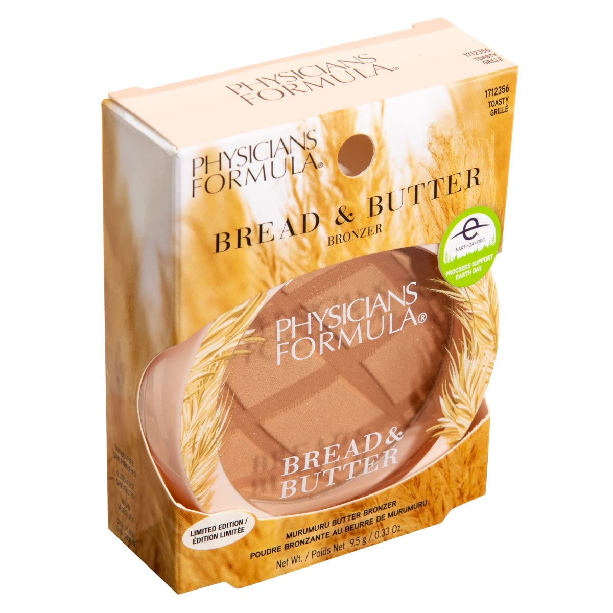 Physicians Formula Murumuru Butter Bronzer in Toasty - Nourishing Blend for a Luminous Finish | Dermatologist Tested, Hypoallergenic, Vegan & Cruelty-Free | Perfect for Everyday Glow & Contouring