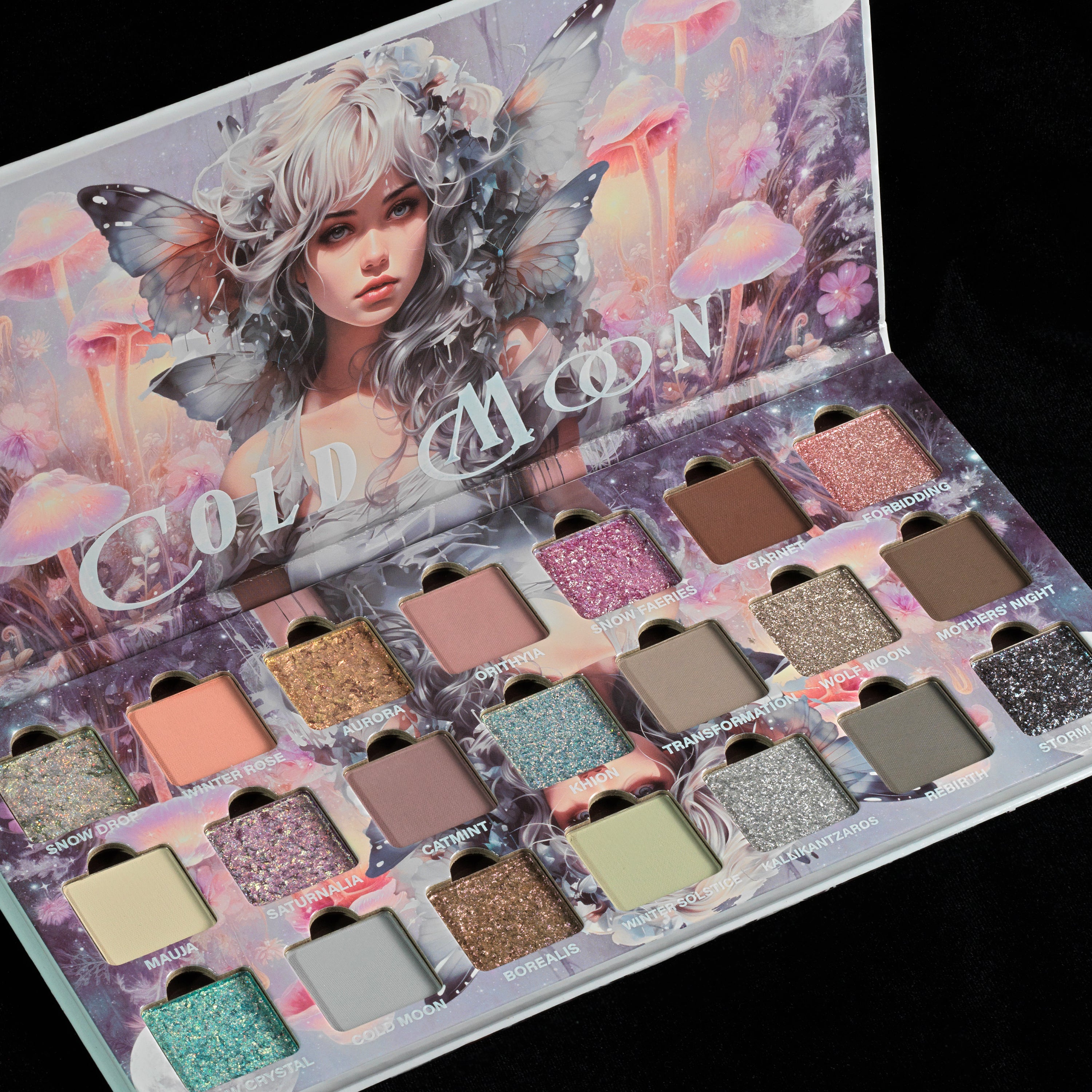 Cold Moon Eyeshadow Palette - 12 Highly Pigmented Matte & Shimmer Shades for Stunning Eye Makeup | Perfect for Day & Night Looks, Parties & Special Occasions