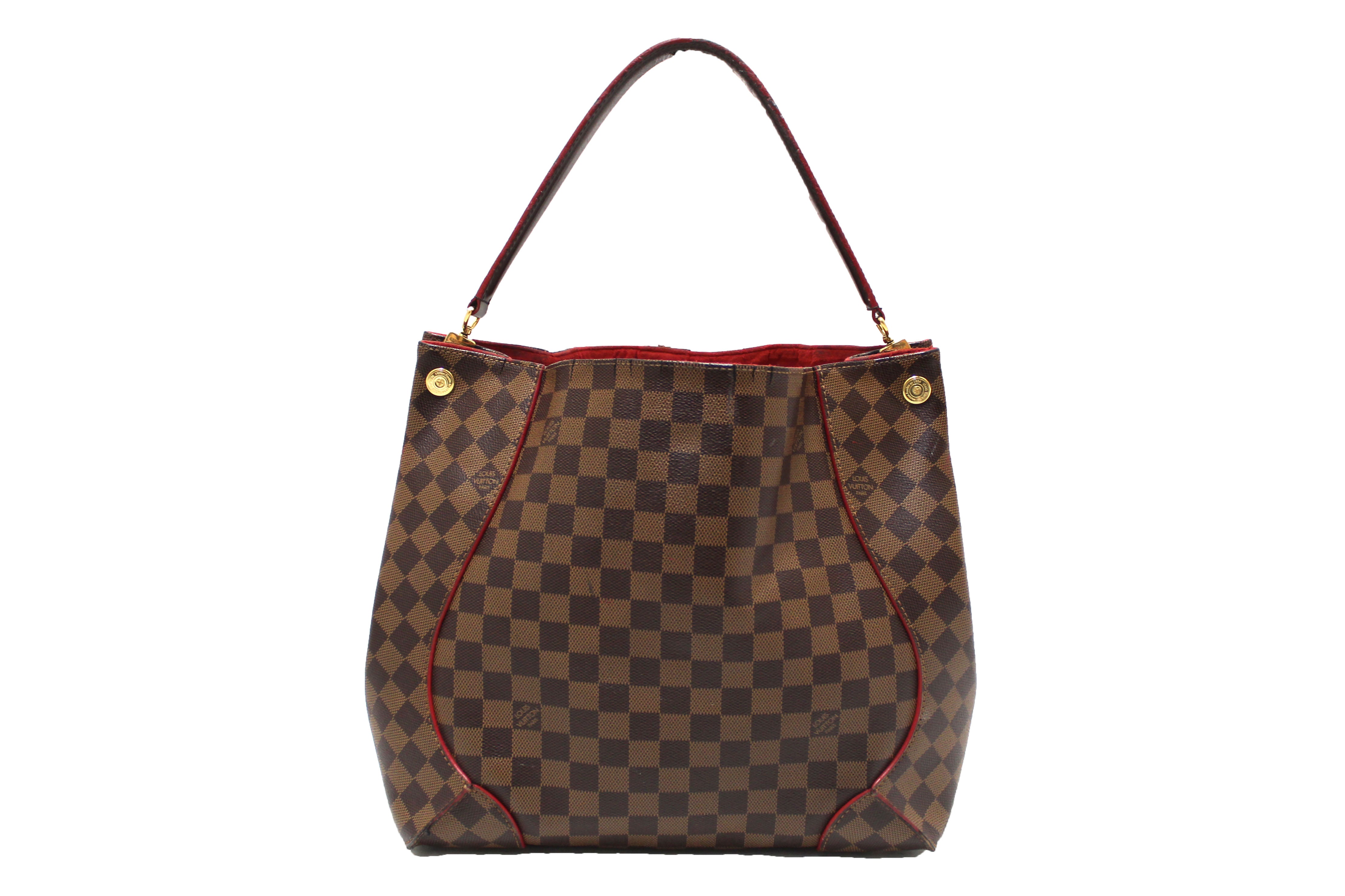 Authentic Louis Vuitton Damier Ebene Caissa Hobo Shoulder Bag - Luxury Designer Handbag for Women, Perfect for Work, Travel & Everyday Use