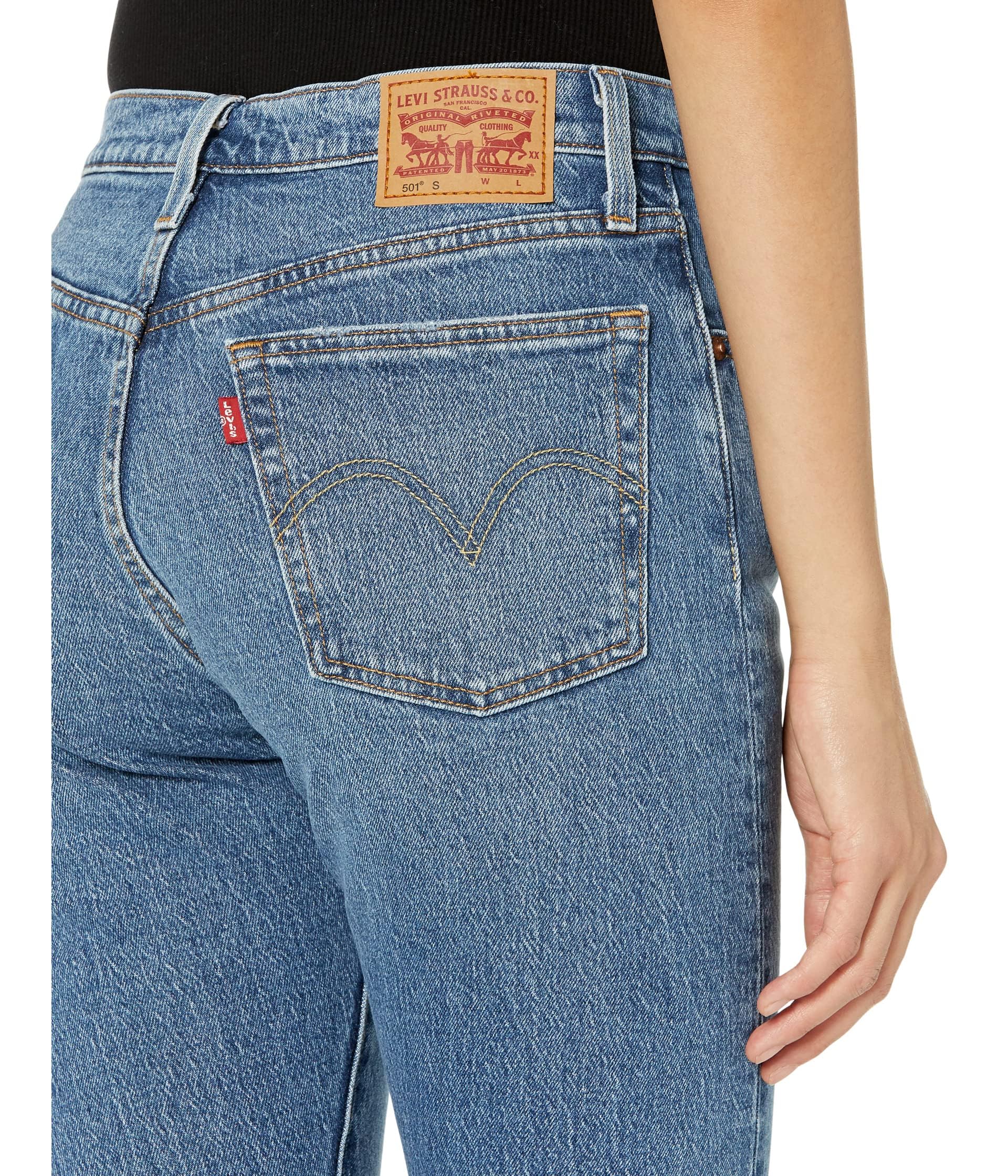 Levi's Women's 501 Skinny Jeans - High Waist Stretch Denim Pants for Everyday Wear & Casual Outfits