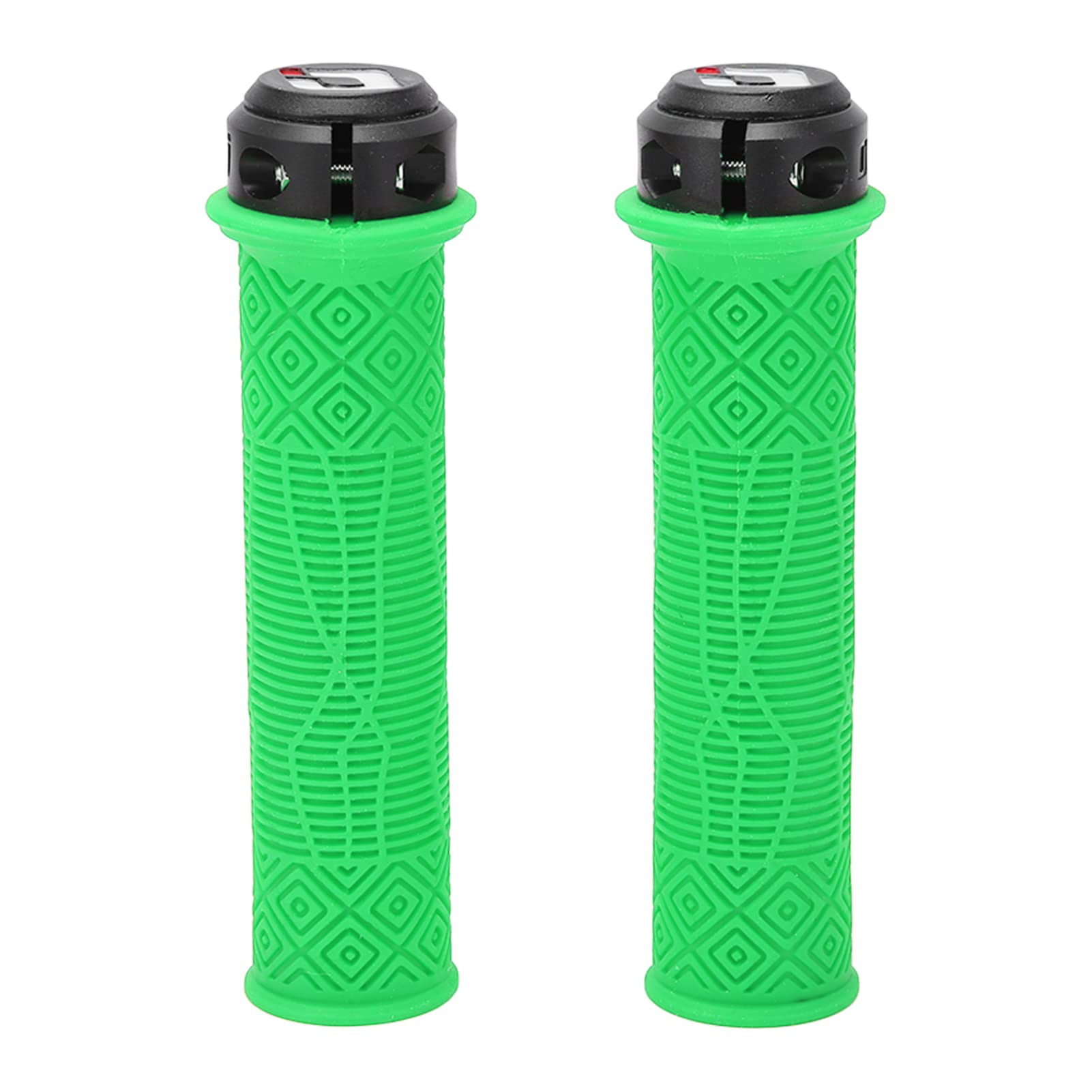 SUNGOOYUE 2 Pack Anti-Slip Rubber Bike Handle Grips - Durable Mountain Bicycle Handlebar Grips with Hollow Design for Foldable & MTB Bikes - Perfect for Commuting, Trail Riding & Outdoor Cycling
