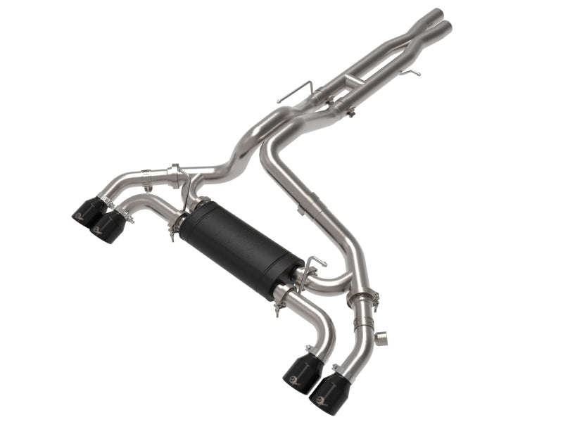 AFE Vulcan Cat Back Exhaust System with Black Tips for Jeep Wrangler Rubicon 6.4L 392 (2021-2025) - High Performance Exhaust Upgrade for Off-Road & Street Driving