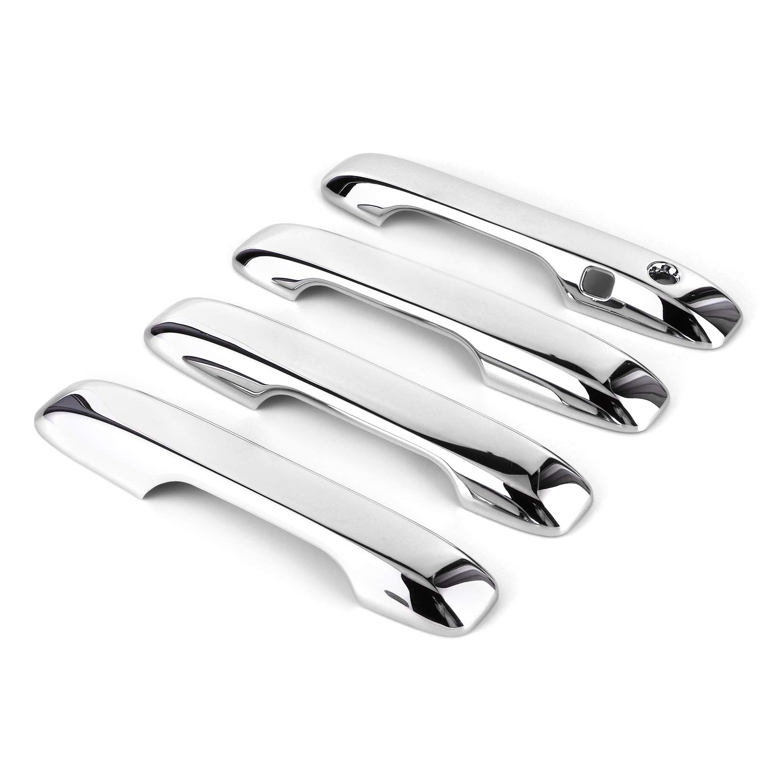 ABS Plated Exterior Door Handle Cover - Chrome Electroplate Decorative Trim for Honda Jazz/Fit GR 2020-2021 Models | Weatherproof Protection & Style Upgrade for Car Doors