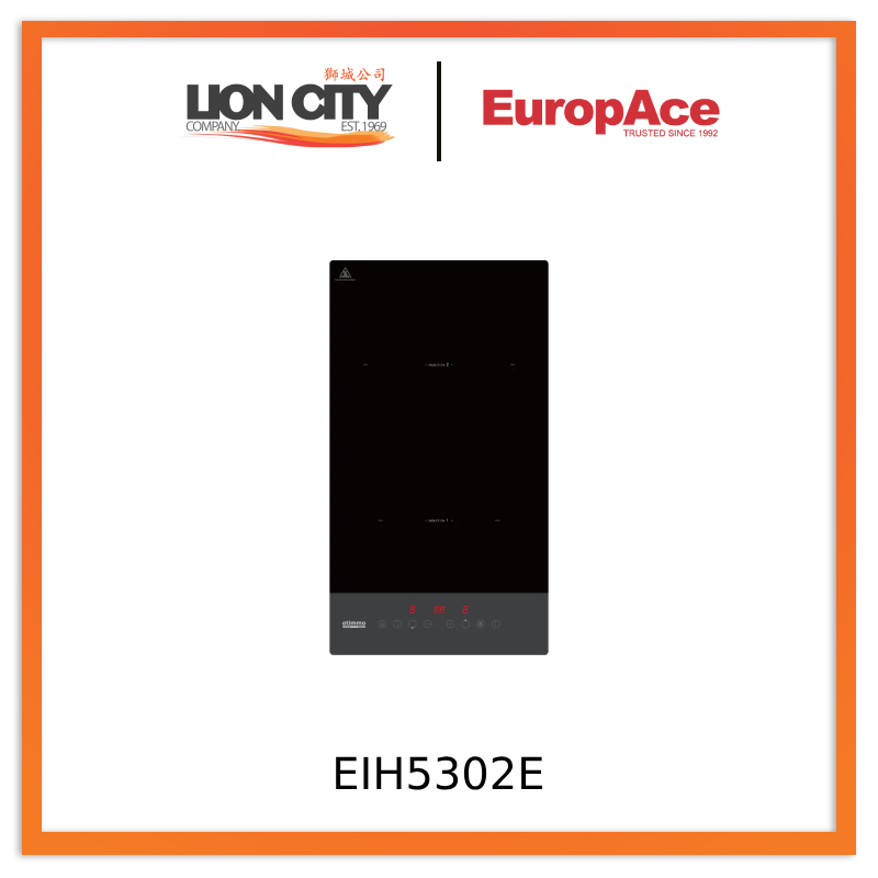 EuropAce EIH5302E 5 Series 30cm Built-In Induction Cooktop - Fast & Precise Cooking for Small Kitchens, Apartments & RVs