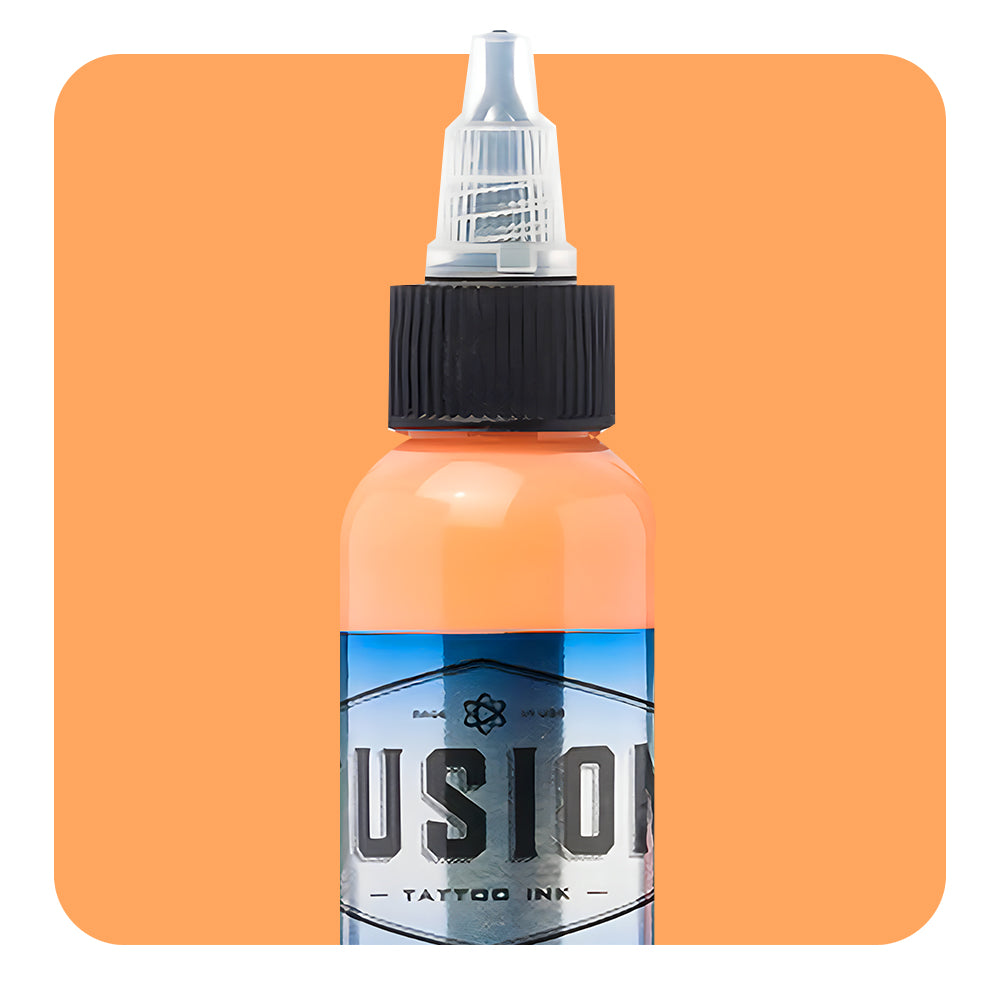 Premium Cantaloupe Fusion Tattoo Ink - 1oz Bottle for Professional Tattoo Artists - Perfect for Realism, Watercolor & Fine Line Tattoos