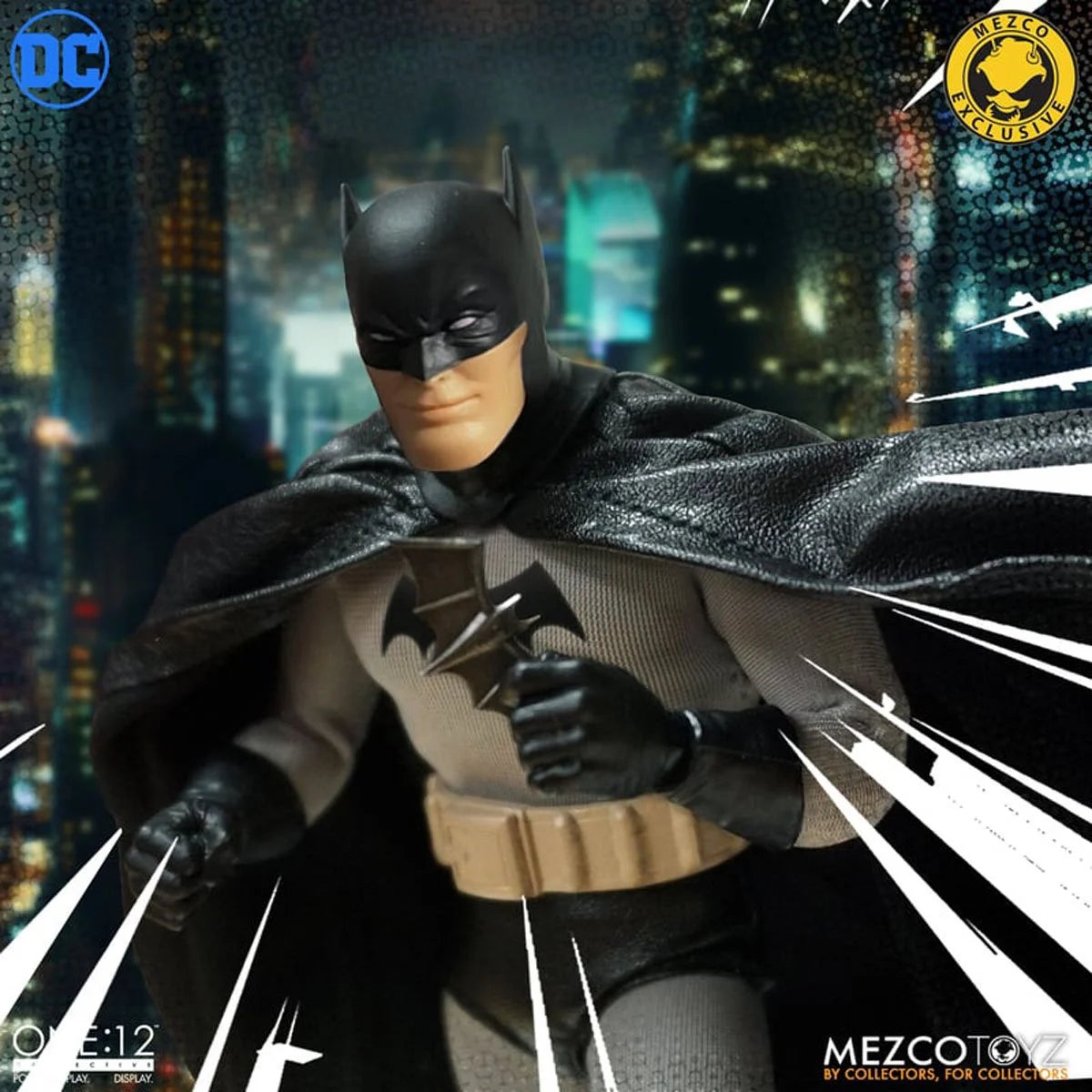 Batman Golden Age Caped Crusader Edition One:12 Scale Action Figure - Collectible DC Comics Superhero for Display & Gifts