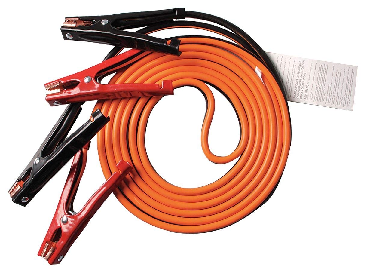 Westward Booster Cable 4 AWG 20 Feet Heavy Duty Jumper Cables for Car Battery Jump Start - Perfect for Emergency Roadside Assistance and Vehicle Maintenance