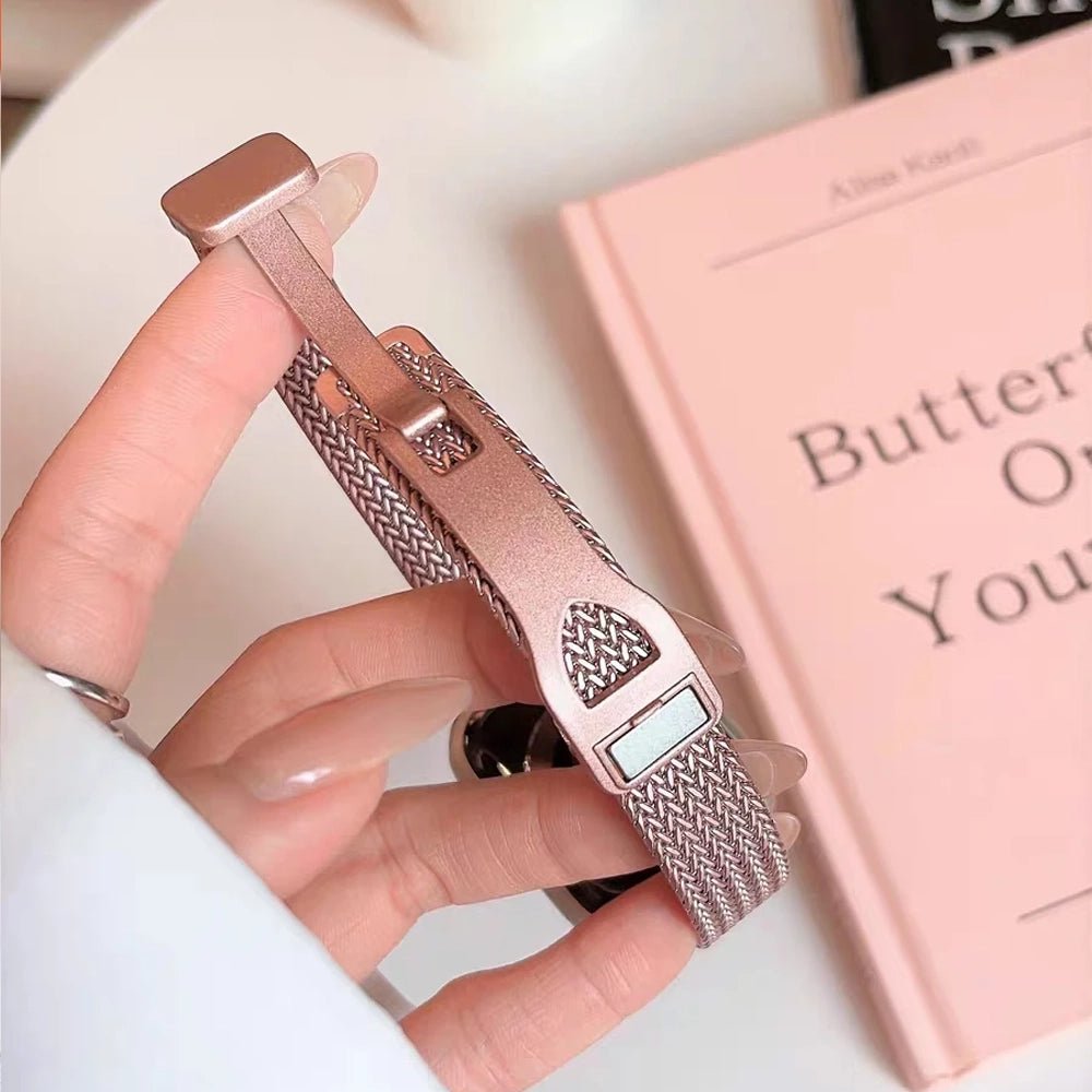 Slim Stainless Steel Apple Watch Band for Women - Elegant & Durable Replacement Strap - Perfect for Workouts, Office & Everyday Wear