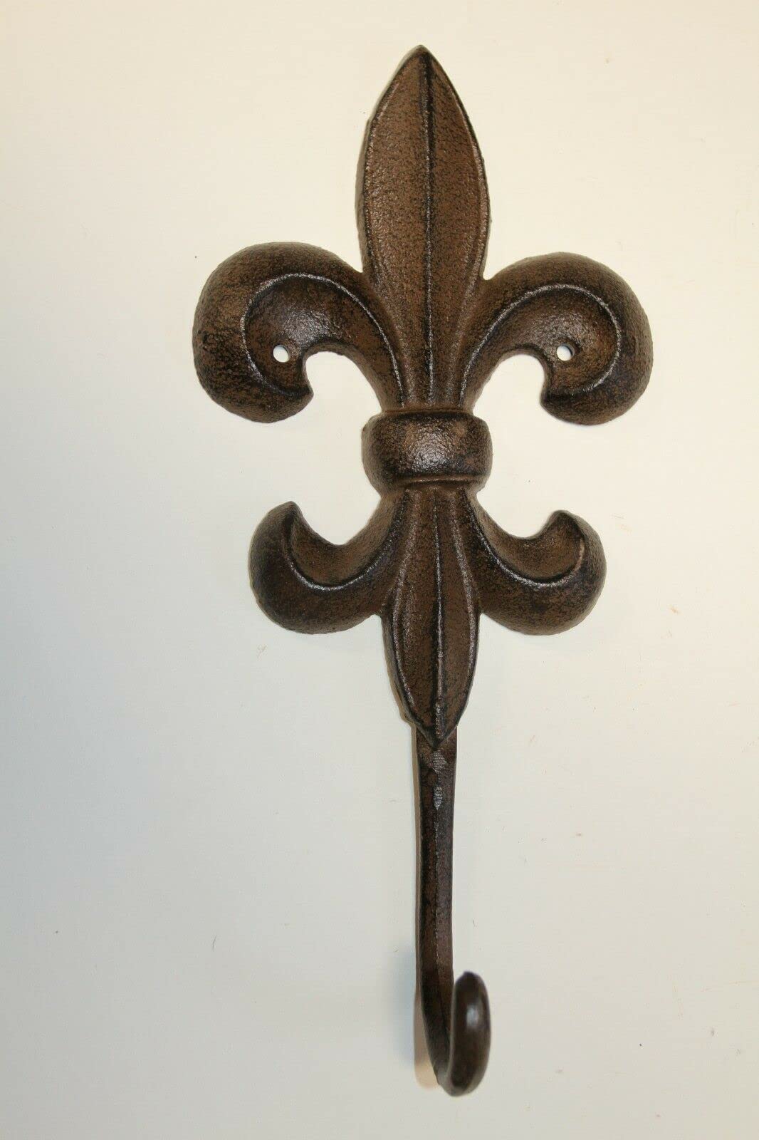 8 Pack Large Fleur De Lis Curtain Tiebacks - Solid Cast Iron Drapery Holdbacks for Drapes, Curtains & Sheers - Elegant Window Decor for Living Room, Bedroom & Dining Room