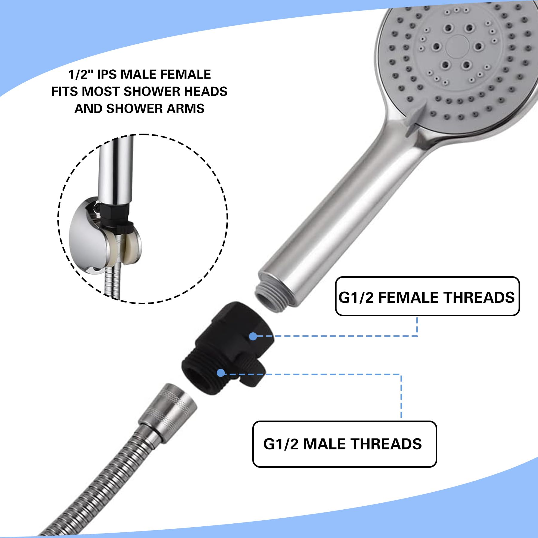 Premium Brass Shower Flow Control Valve - G1/2