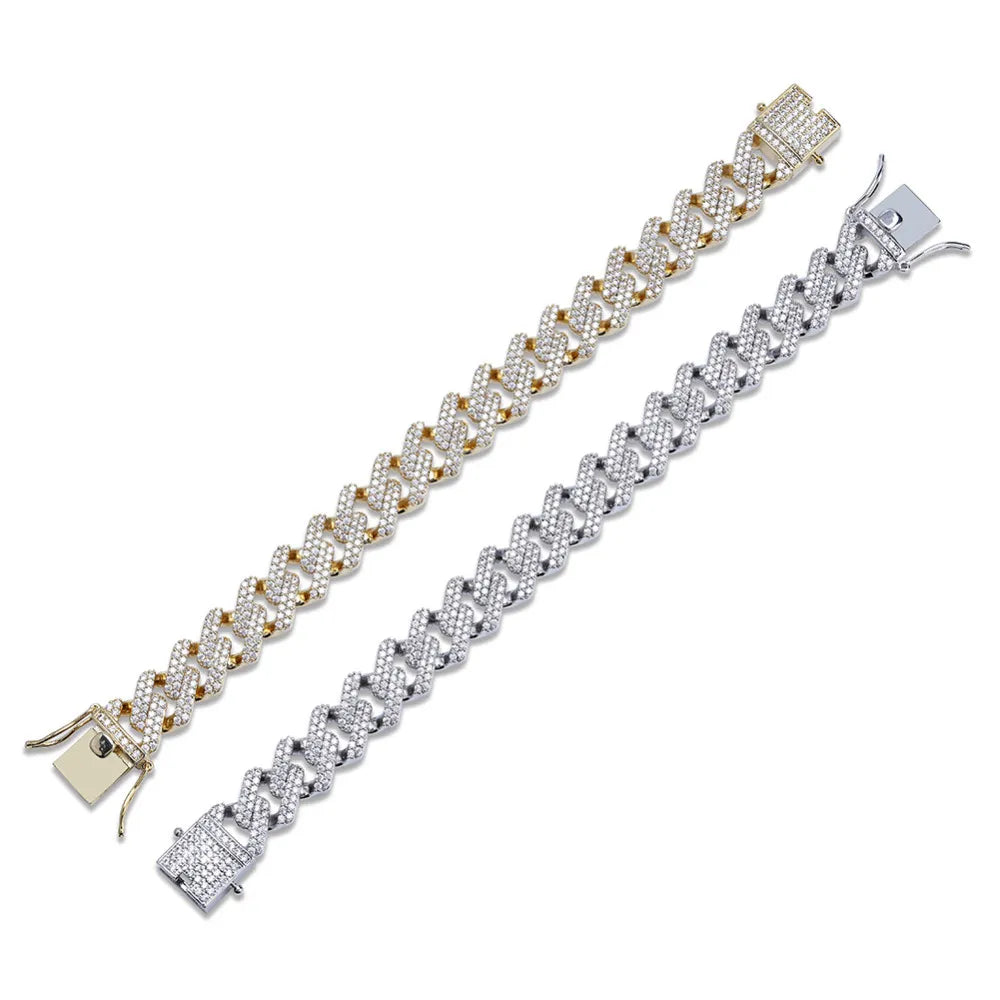 8 Iced Out Diamond Moissanite Bracelet for Women - Luxury Cubic Zirconia Tennis Bracelet - Perfect for Parties, Weddings & Special Occasions