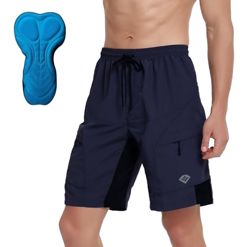 With Padded Undershorts-navy
