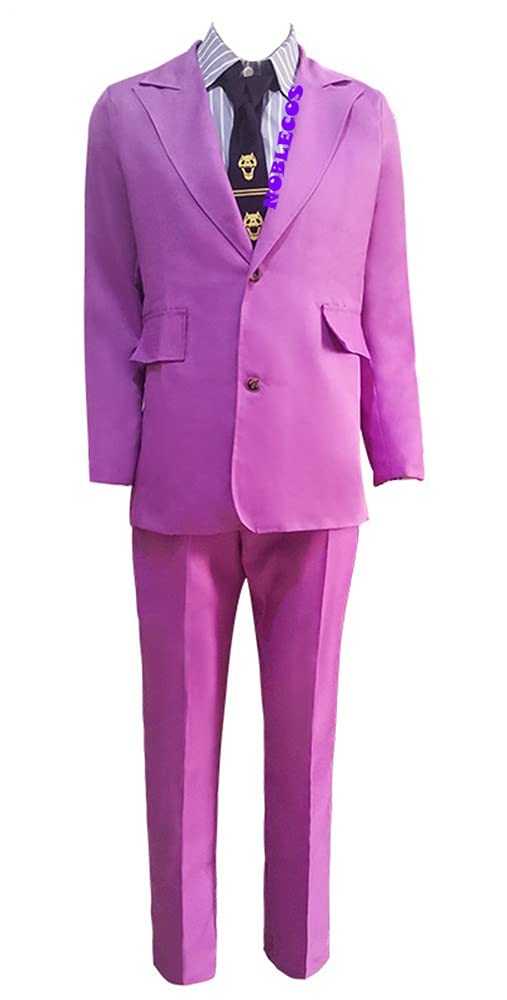 Anime Adventurer Kira Yoshikage Cosplay Costume Pink Dress Halloween Full Set - Perfect for Cosplay Events, Comic Con & Halloween Parties