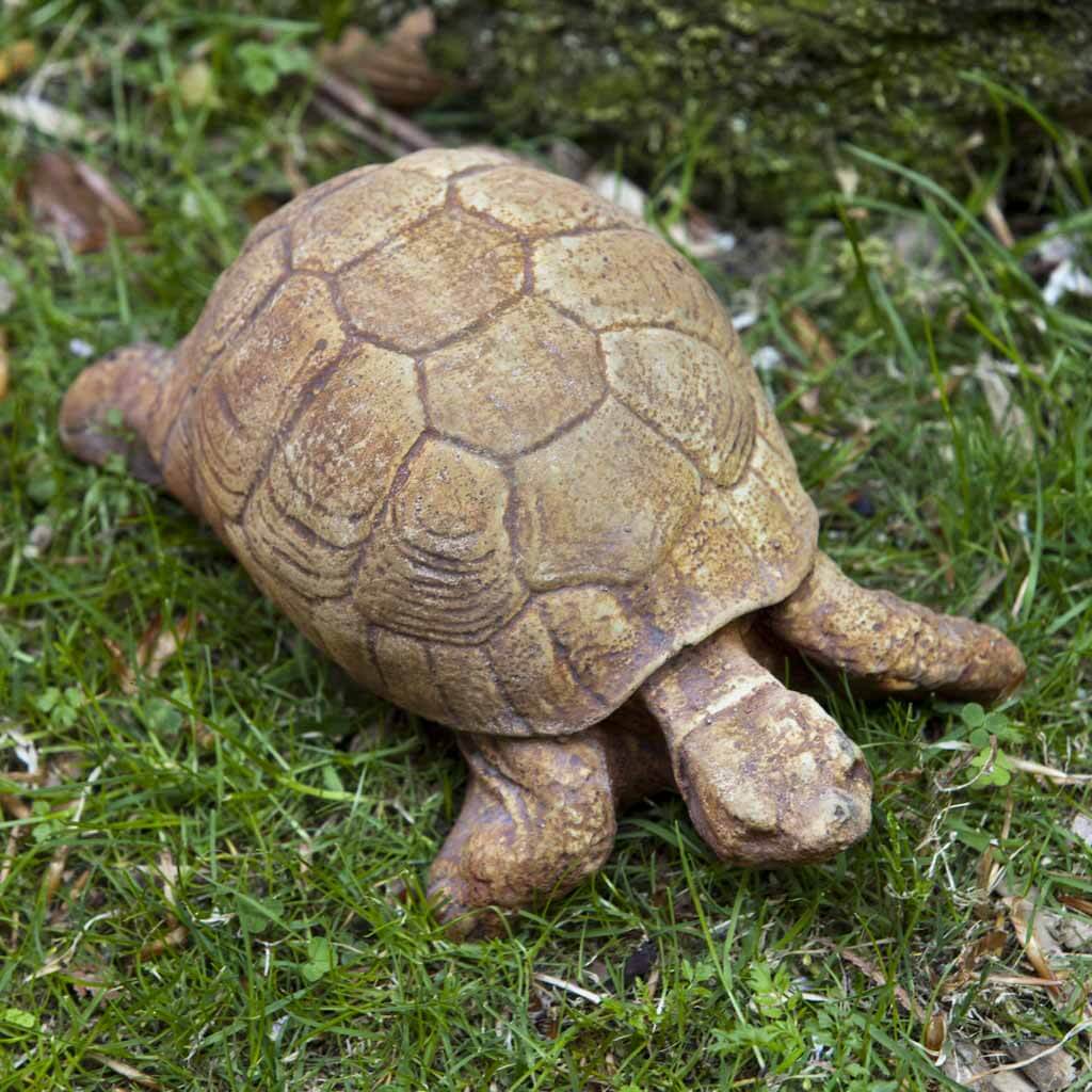 Campania International Turtle Statue - Handcrafted Garden Decor for Outdoor Patio, Lawn & Backyard | Perfect Turtle Sculpture for Zen Gardens, Poolside Decor & Home Landscaping