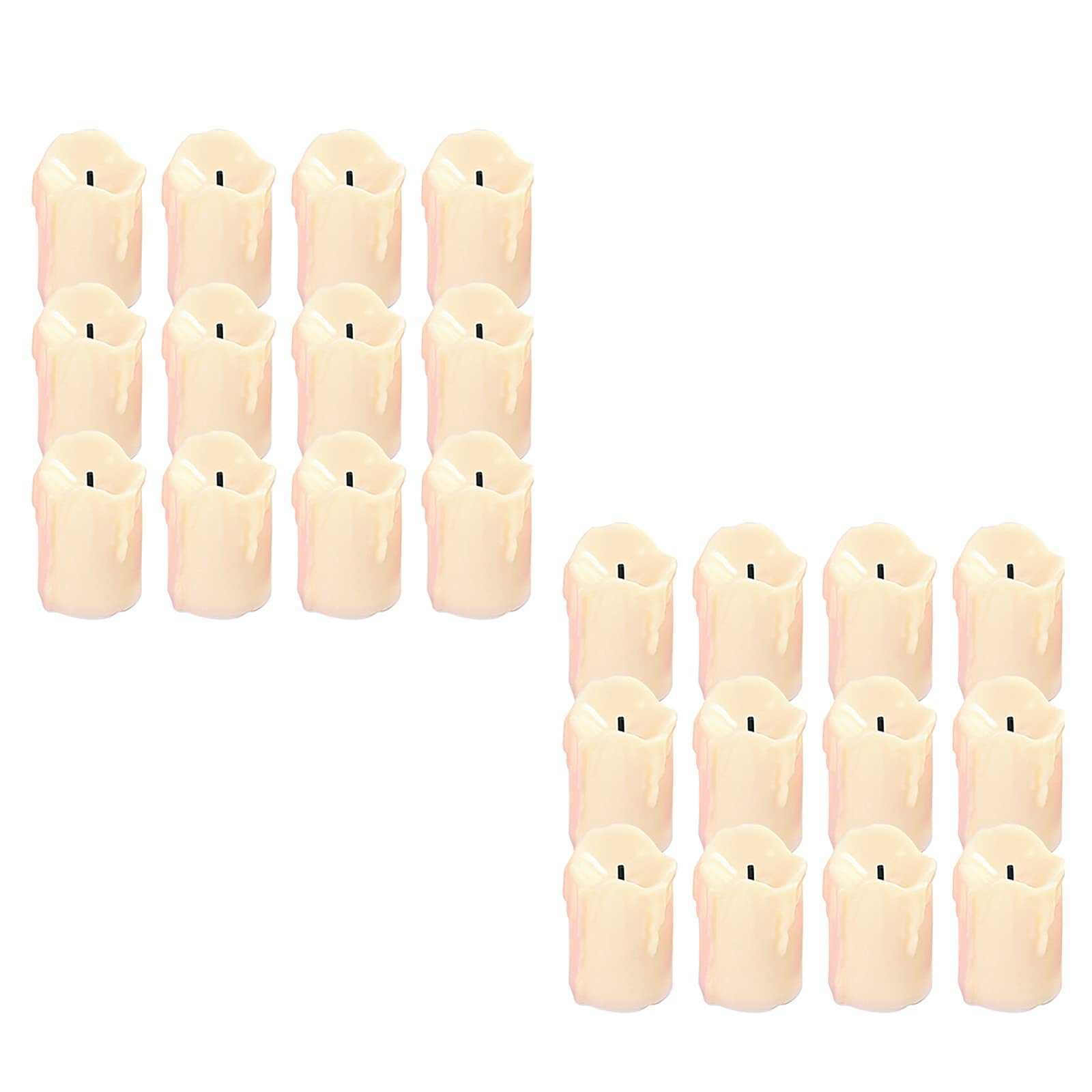 Goosacyon 24 Pack Flameless LED Tealight Candles - Battery Operated Votive Candles for Wedding, Party, Valentine's Day & Home Decor - Safe Artificial Candles for Centerpieces, Table Settings & Romantic Ambiance