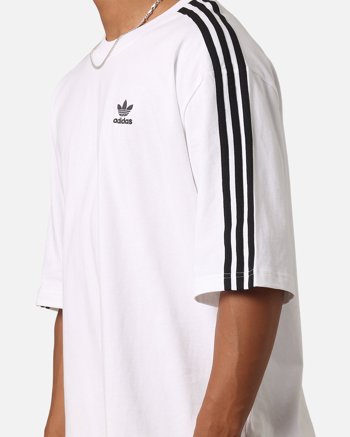 Adidas Oversized T-Shirt for Men & Women | White Cotton Casual Tee | Streetwear & Loungewear Fashion