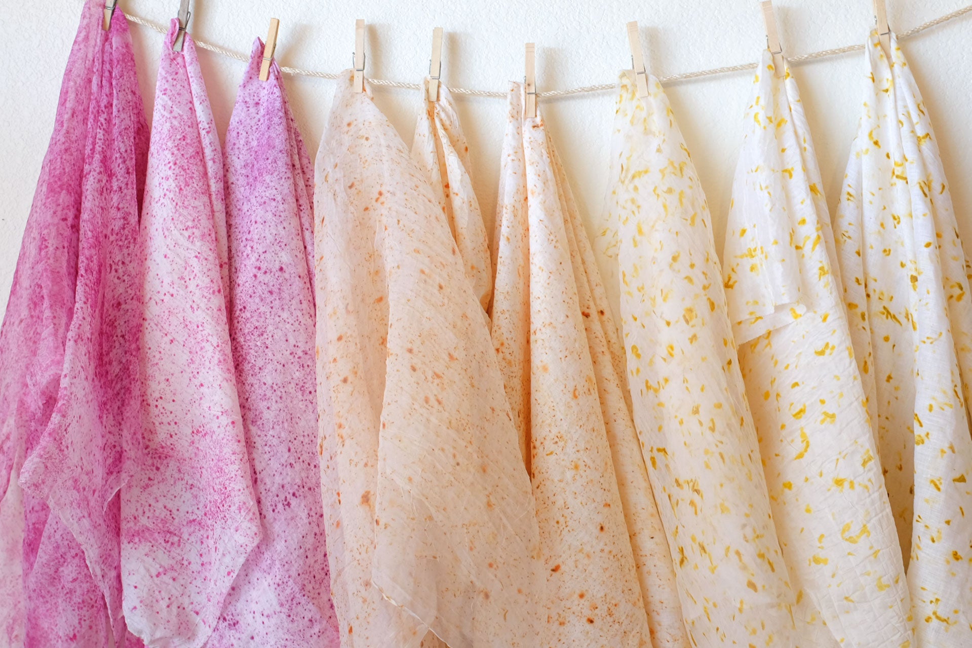 Organic Natural Dyed Eco-Friendly Printed Fabric - Sustainable & Non-Toxic for DIY Crafts, Home Decor, and Fashion Design