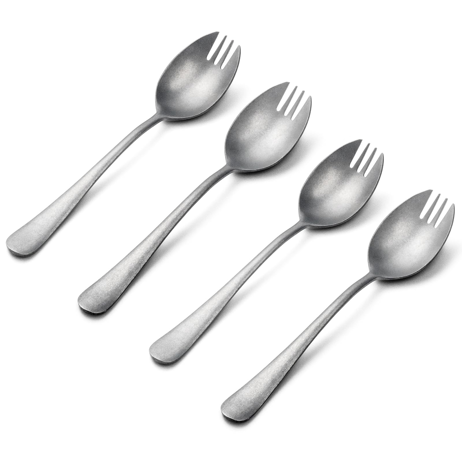 Vintage Stainless Steel Sporks 4-Pack - 7.4