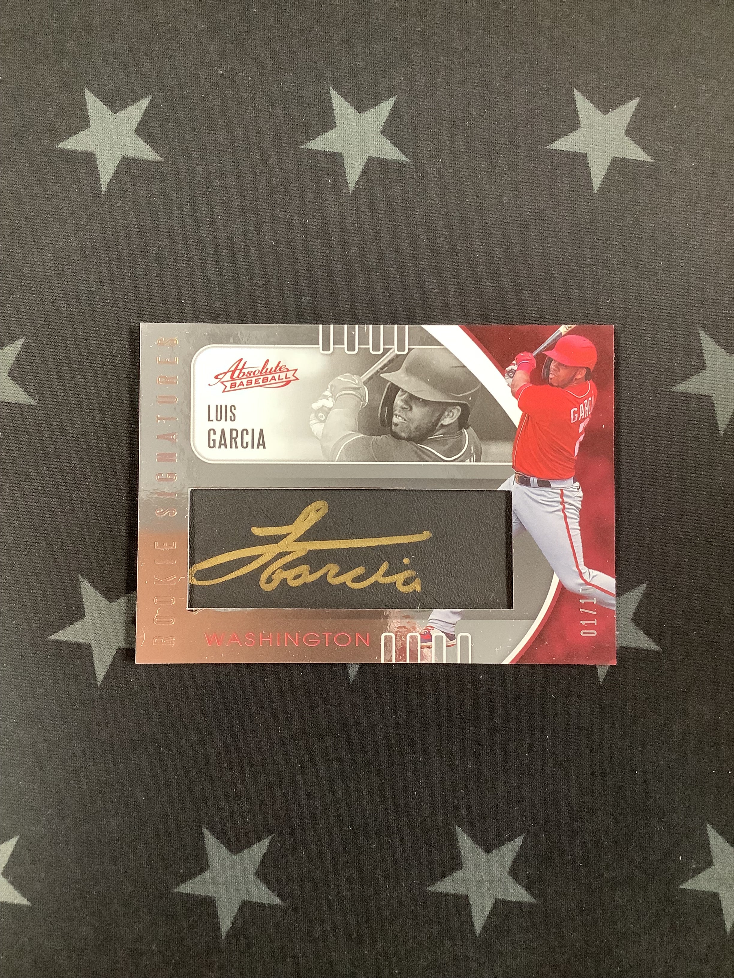 2021 Panini Absolute Football Luis Garcia Patch Auto Card #162/10 - Rare Collectible for NFL Fans & Sports Memorabilia Enthusiasts
