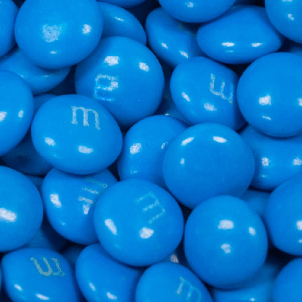 1,000 Pcs Blue M&M's Milk Chocolate Candy (2 lb Bulk) - Perfect for Party Favors, Baking Decorations & Holiday Treats