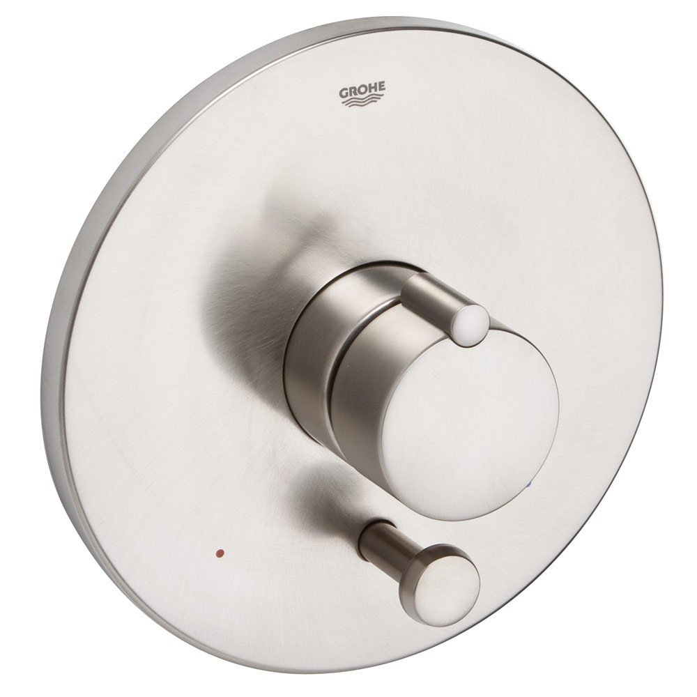 Tenso Pressure Balance Thermostatic Shower Faucet Trim - Brushed Nickel Finish for Bathroom & Shower Upgrade | Water-Saving & Temperature Control