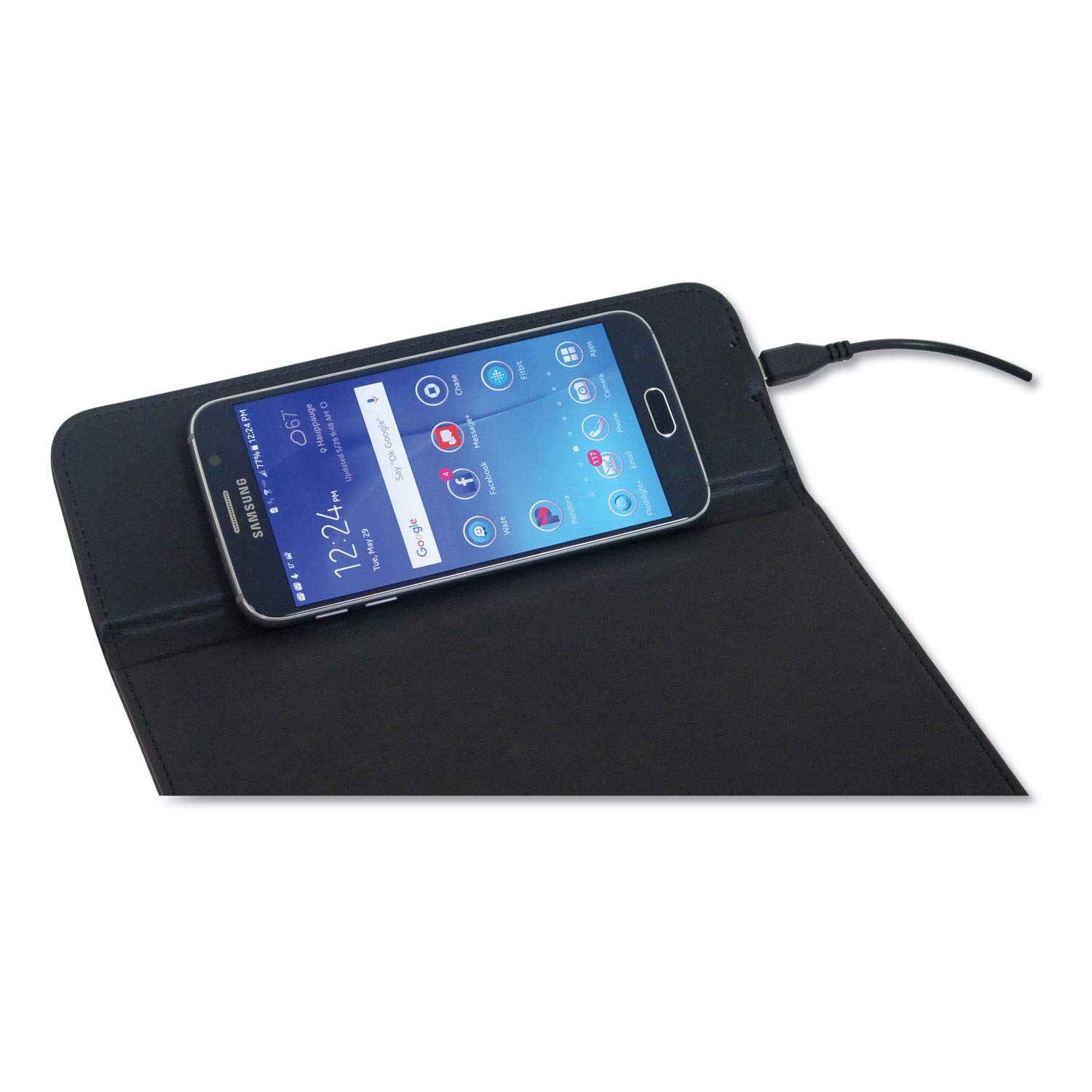 Artistic Qi Wireless Charging Pad - 5W Fast Charging, 11 Inch Black Wireless Charger for iPhone, Samsung & Qi-Enabled Devices | Perfect for Home, Office & Nightstand Charging