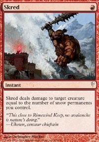 Magic: The Gathering Skred Coldsnap - Premium MTG Card for Competitive Play & Deck Building | Perfect for Collectors & Tournaments