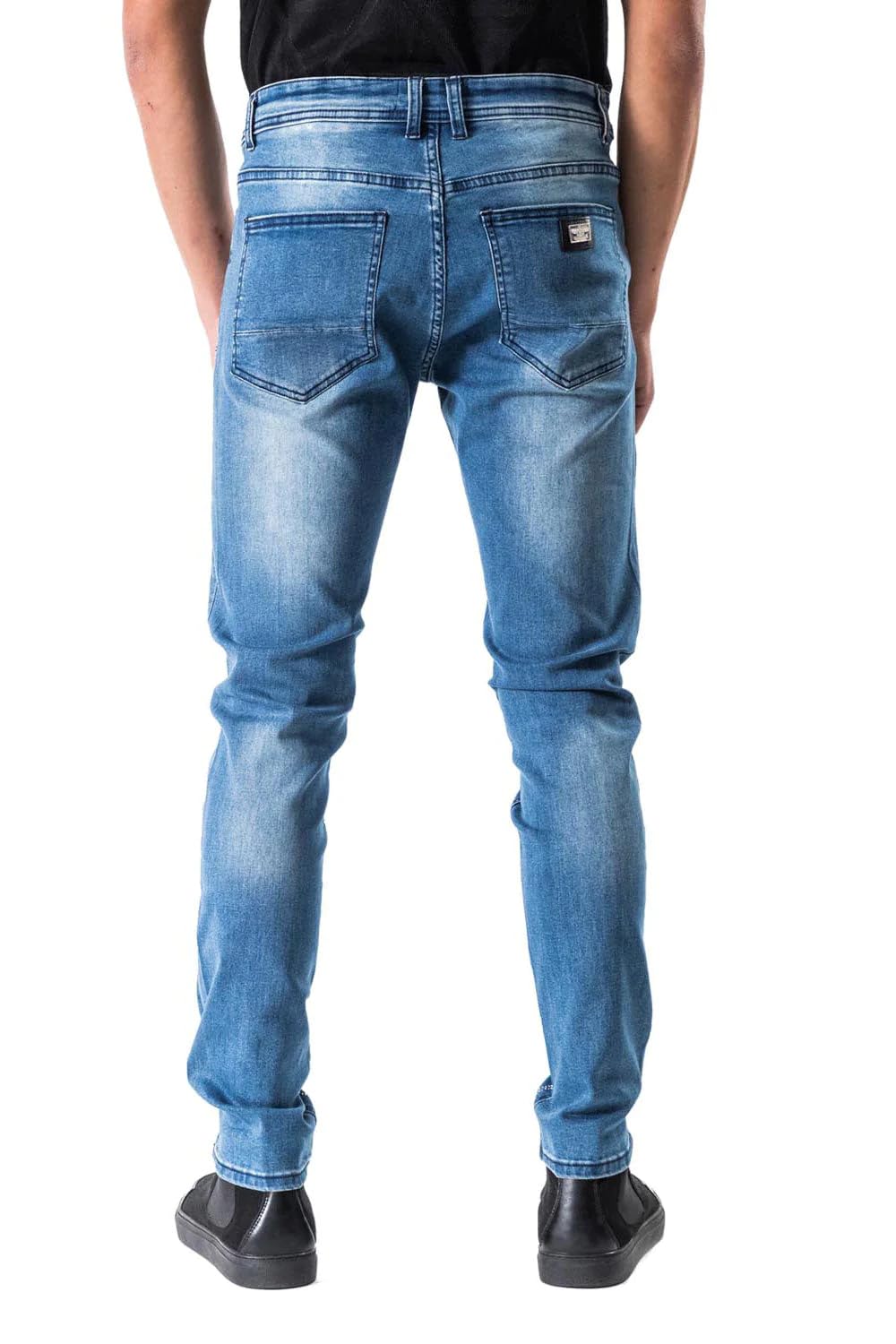 Barabas Men's Rhinestone Slim Fit Stretch Denim Jeans SN8886-1 - Stylish & Comfortable for Casual Wear, Night Out & Date Night