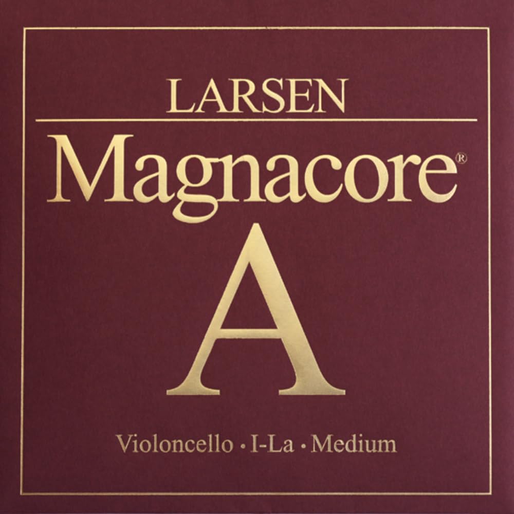 LARSEN Magnacore A Medium Cello Strings - Premium Steel Cores for Rich Tone & Durability | Perfect for Professional Performances & Orchestral Playing