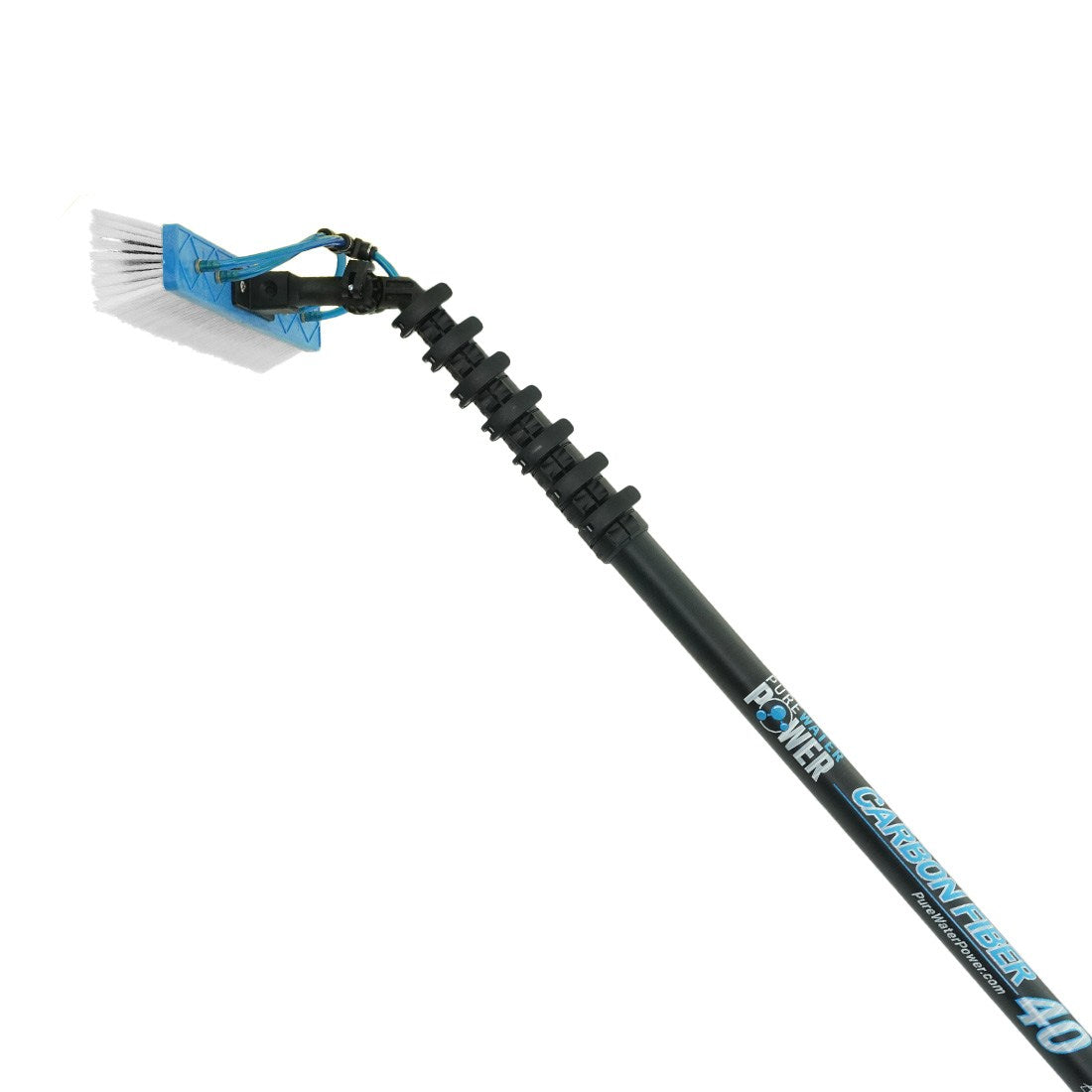 Carbon Fiber Water Fed Pole - Lightweight Telescopic Window Cleaning Pole for High-Rise Buildings & Hard-to-Reach Areas