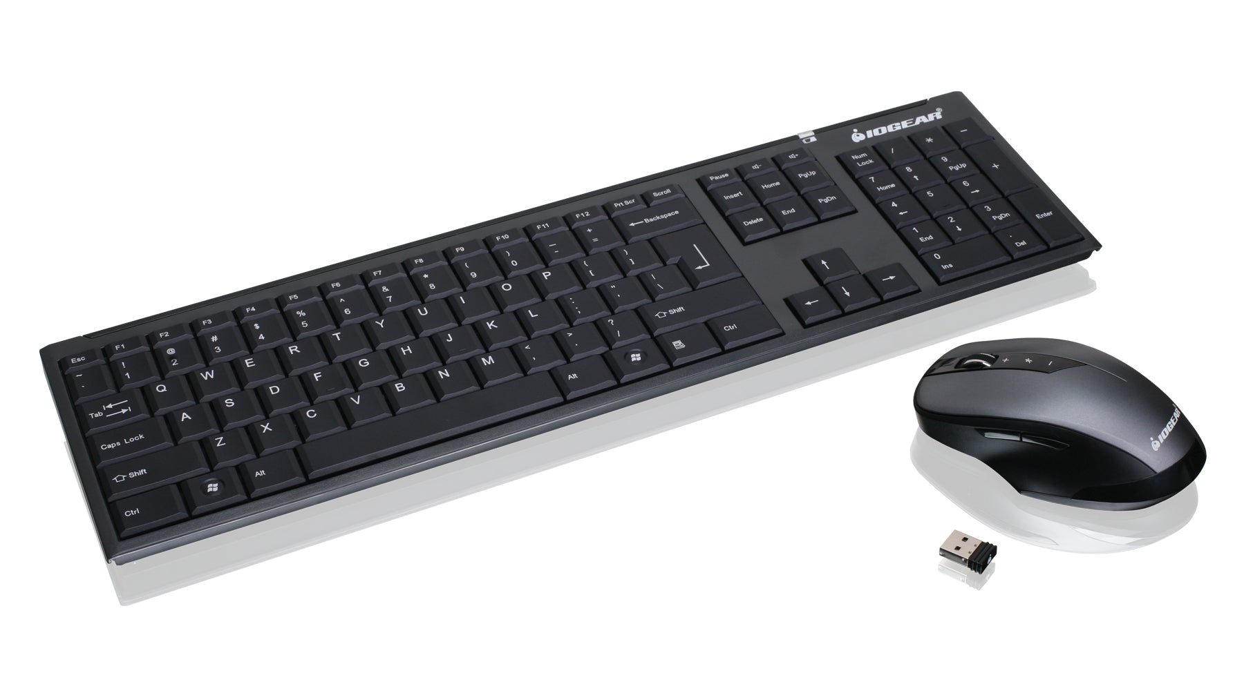 2.4GHz Wireless Keyboard and Mouse Combo - Long Range Ergonomic Design for PC, Laptop, Computer - Perfect for Office, Gaming, and Home Use