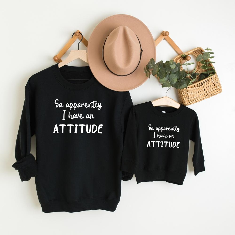Attitude Matching Sweatshirts - Funny Couple Hoodies for Him & Her | Perfect for Date Nights & Matching Outfits