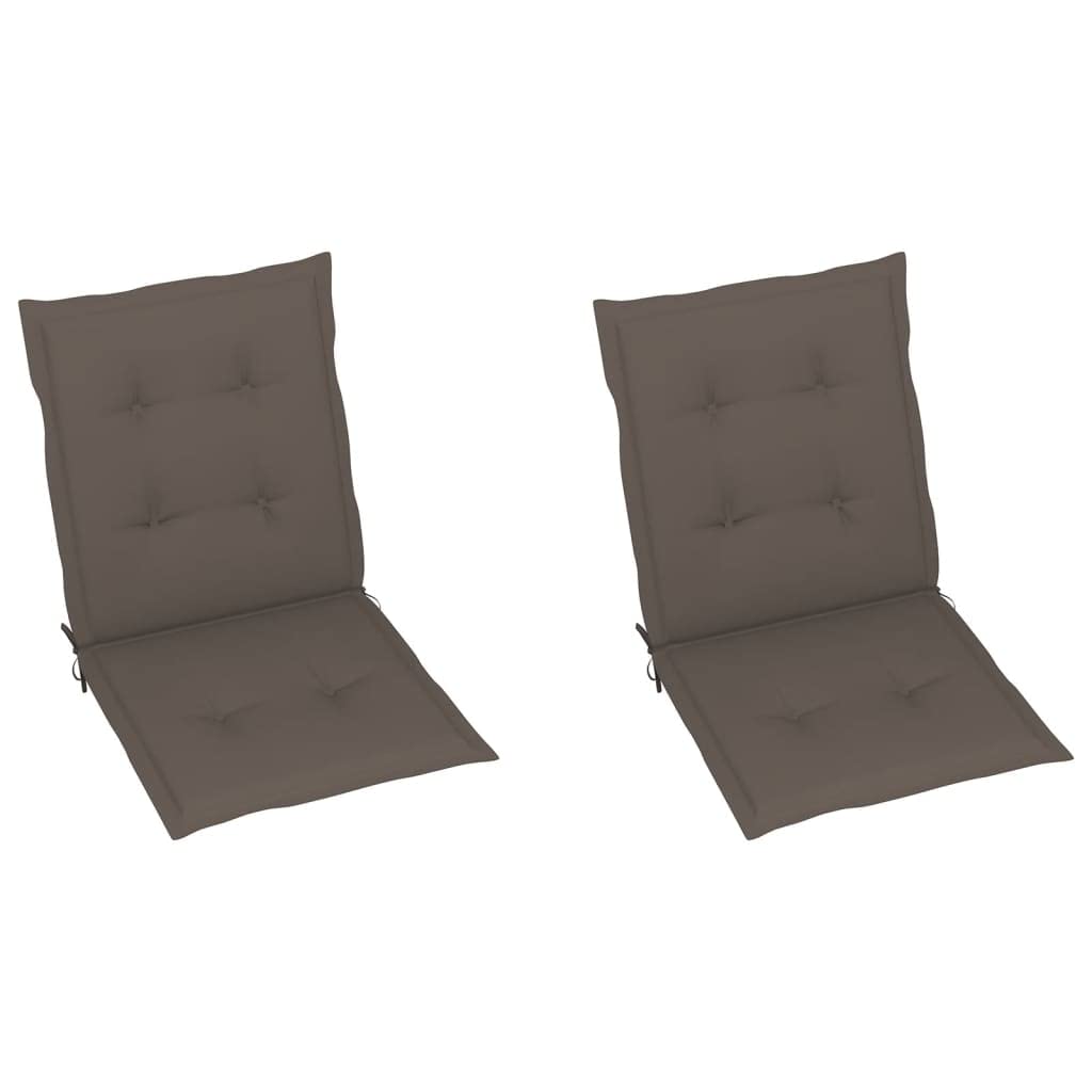 Premium Outdoor Garden Chair Cushions Set of 4 - Black 39.4