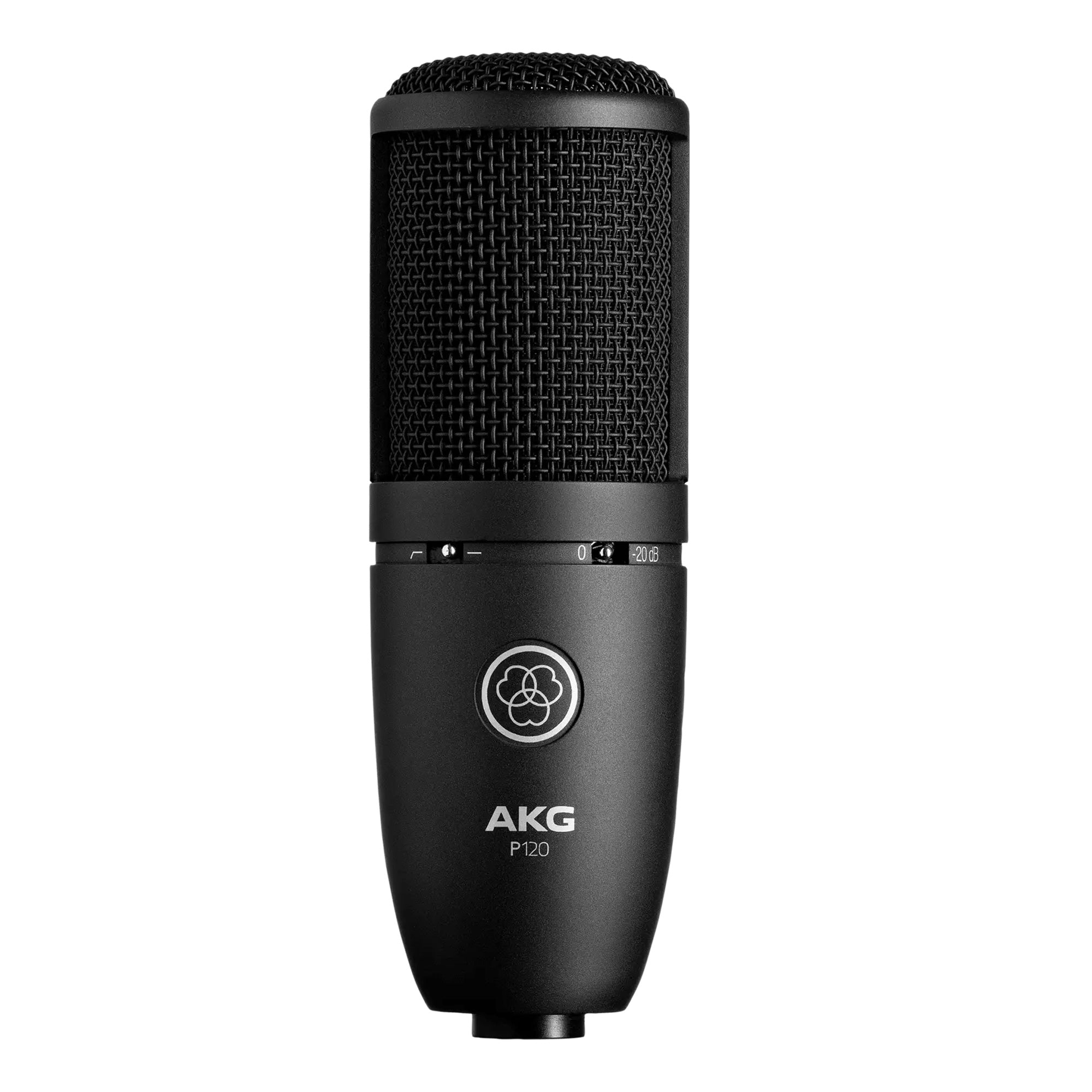 AKG P120 Professional Studio Condenser Microphone for Recording, Podcasting & Streaming - High Sensitivity, Cardioid Pattern, USB & XLR Output - Perfect for Home Studios, Voiceovers & Live Performances