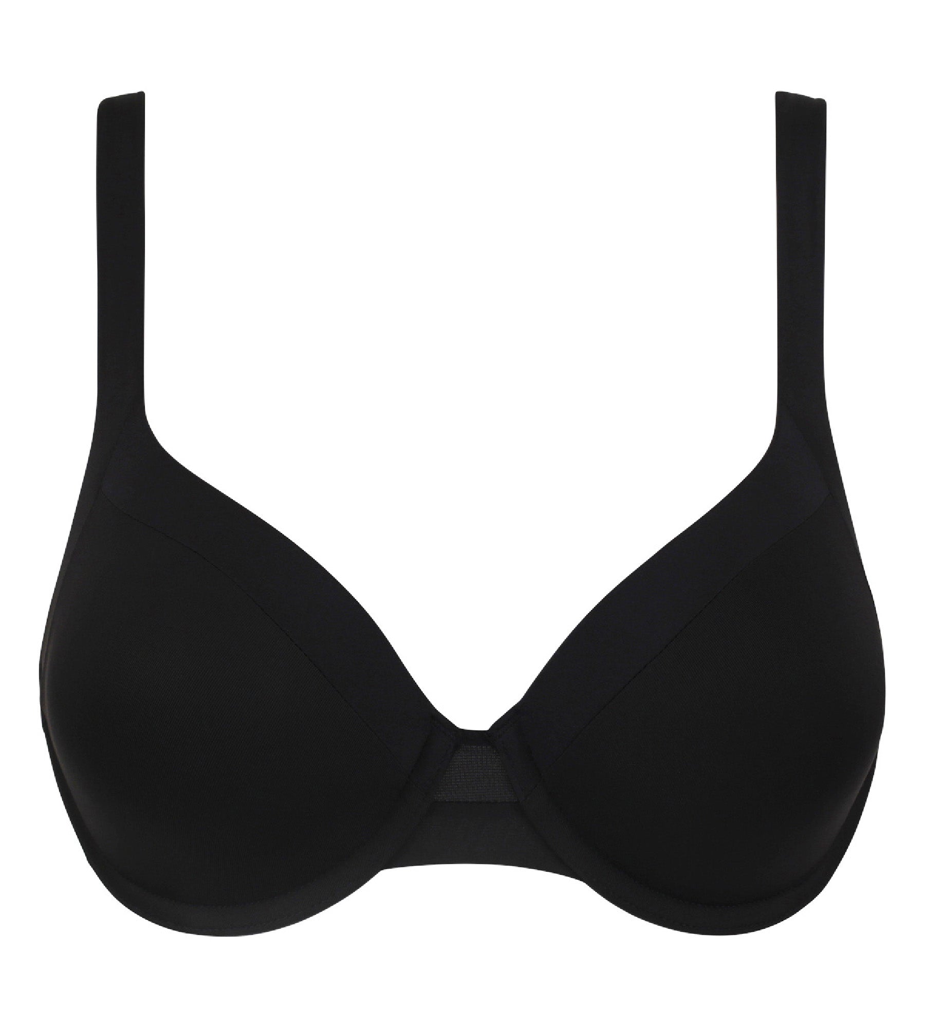 Generous Full Coverage Underwire Black Bra - Seamless Invisible Lift for Everyday Comfort & Support | Perfect for Work, Gym & Casual Wear