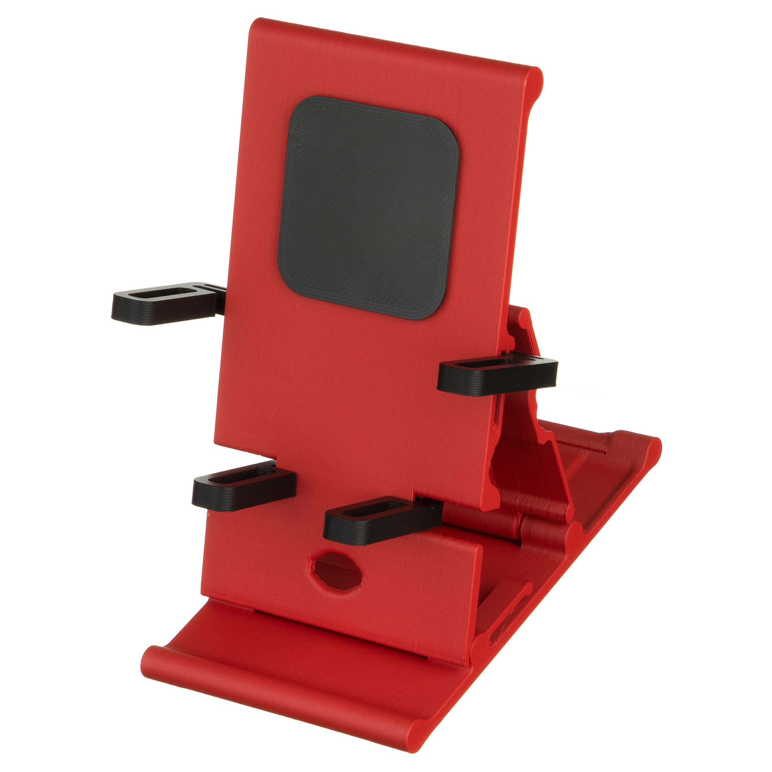Premium Phone Stand with Wireless Charging - Made in USA (Black Rose) - Perfect for Home, Office & Travel Use