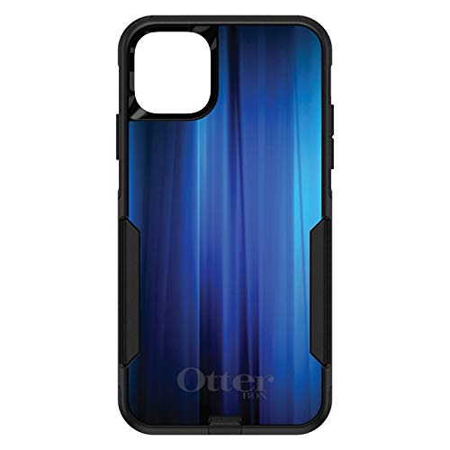 Bright Blue Curtain On Black Case